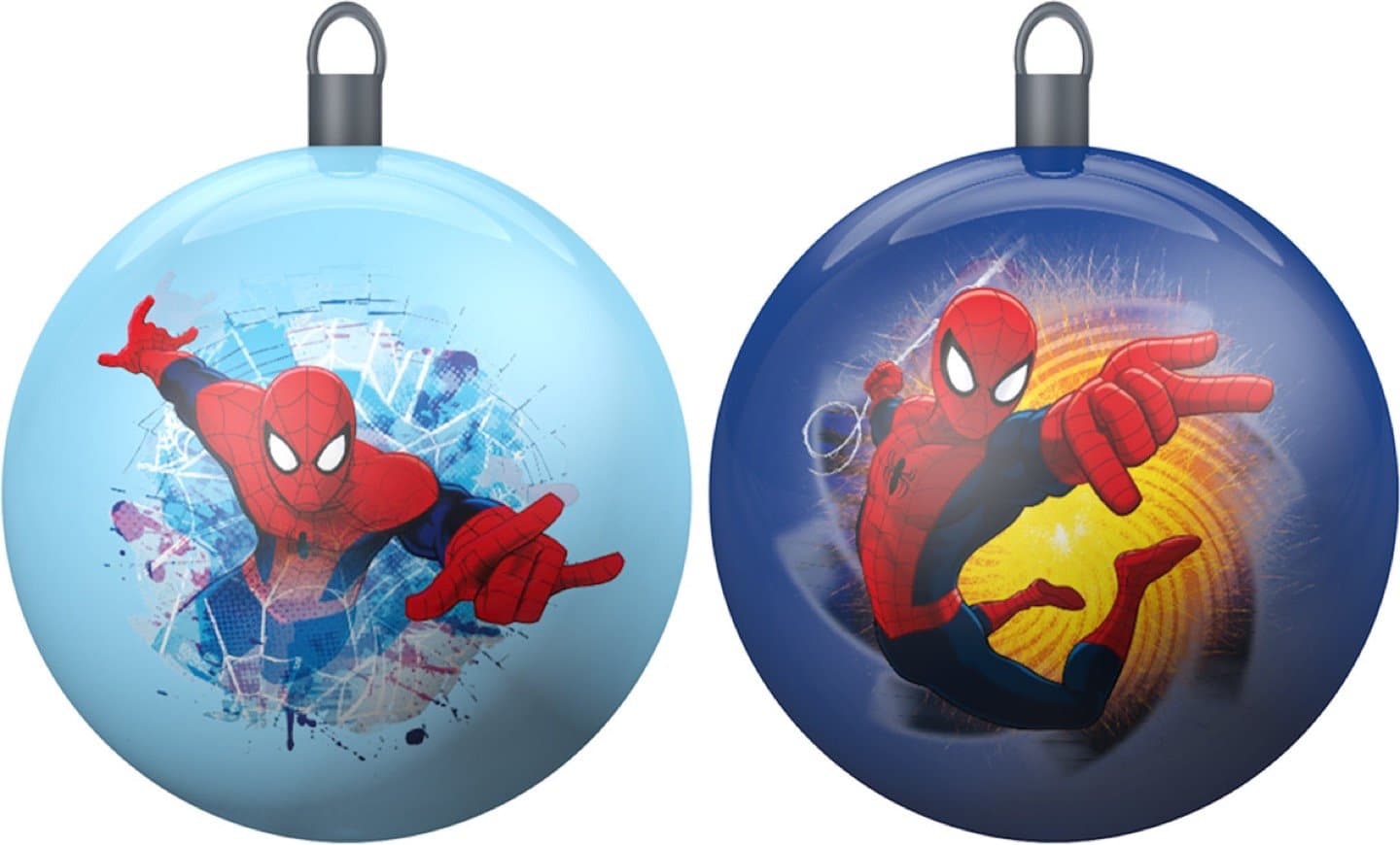 Star Licensing 44094 Set Spiderman Christmas Baubles, Multi-Colour, 8 x 8 x 8 cm, 2 Units