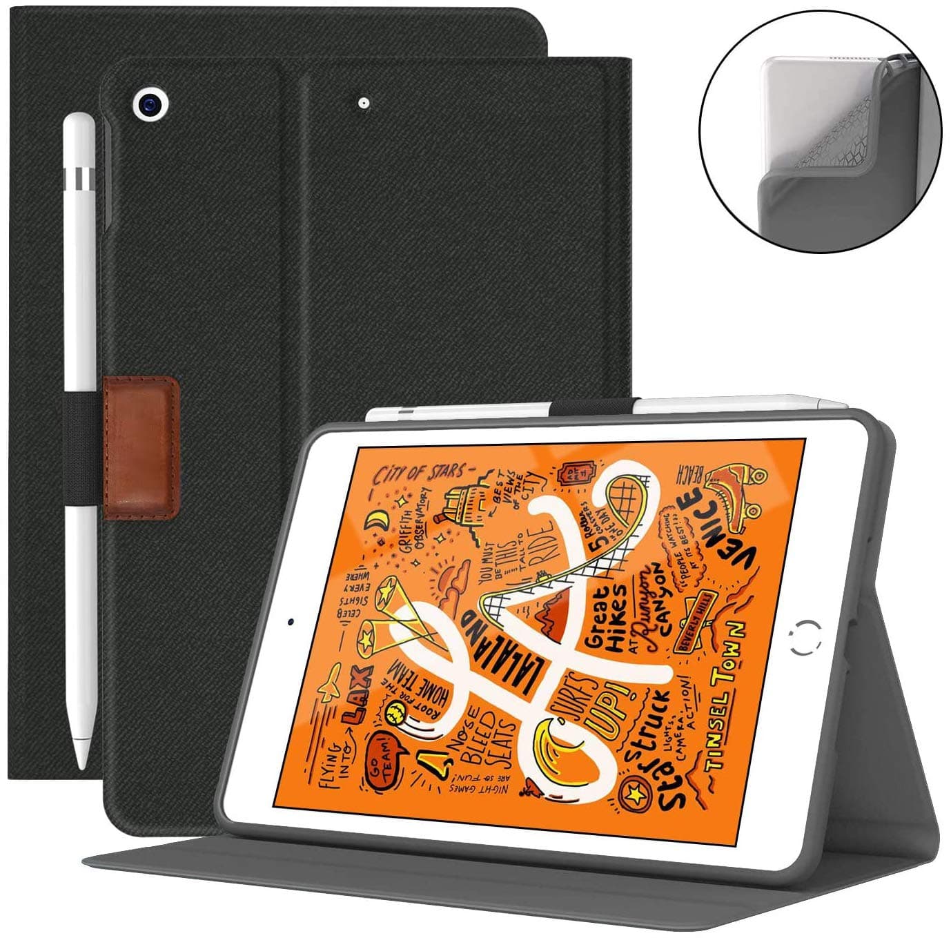 Supveco Designed for iPad Mini 5 Case 2019 / iPad Mini 5th Generation Case, iPad Mini Case 7.9 inch 2020 with Auto Sleep/Wake, iPad Case for Mini 5 2019 7.9 inch Case 5th Gen