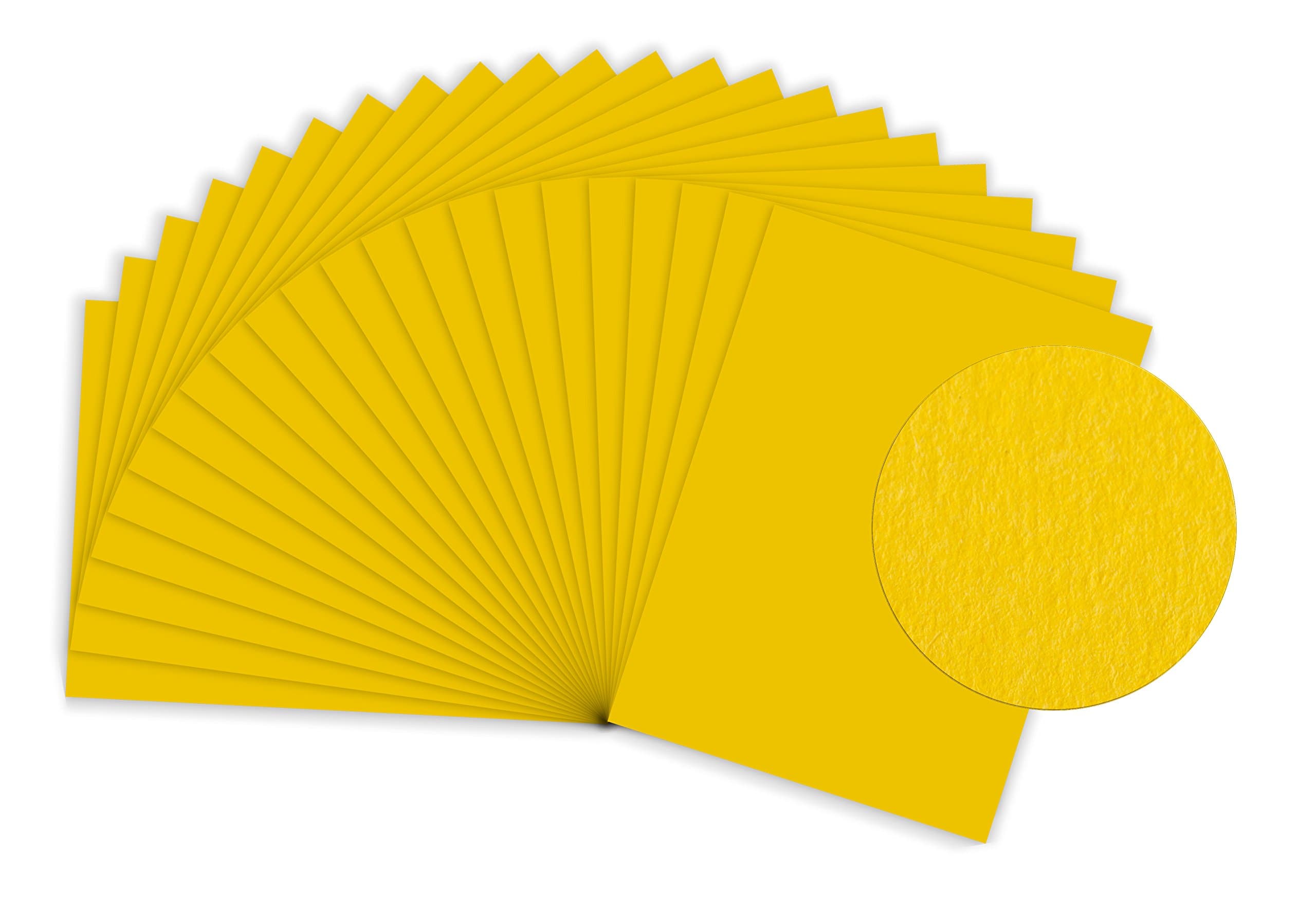 Sumico 672514 Coloured Drawing Paper 50 x 70 cm 130 g/m², Banana Yellow