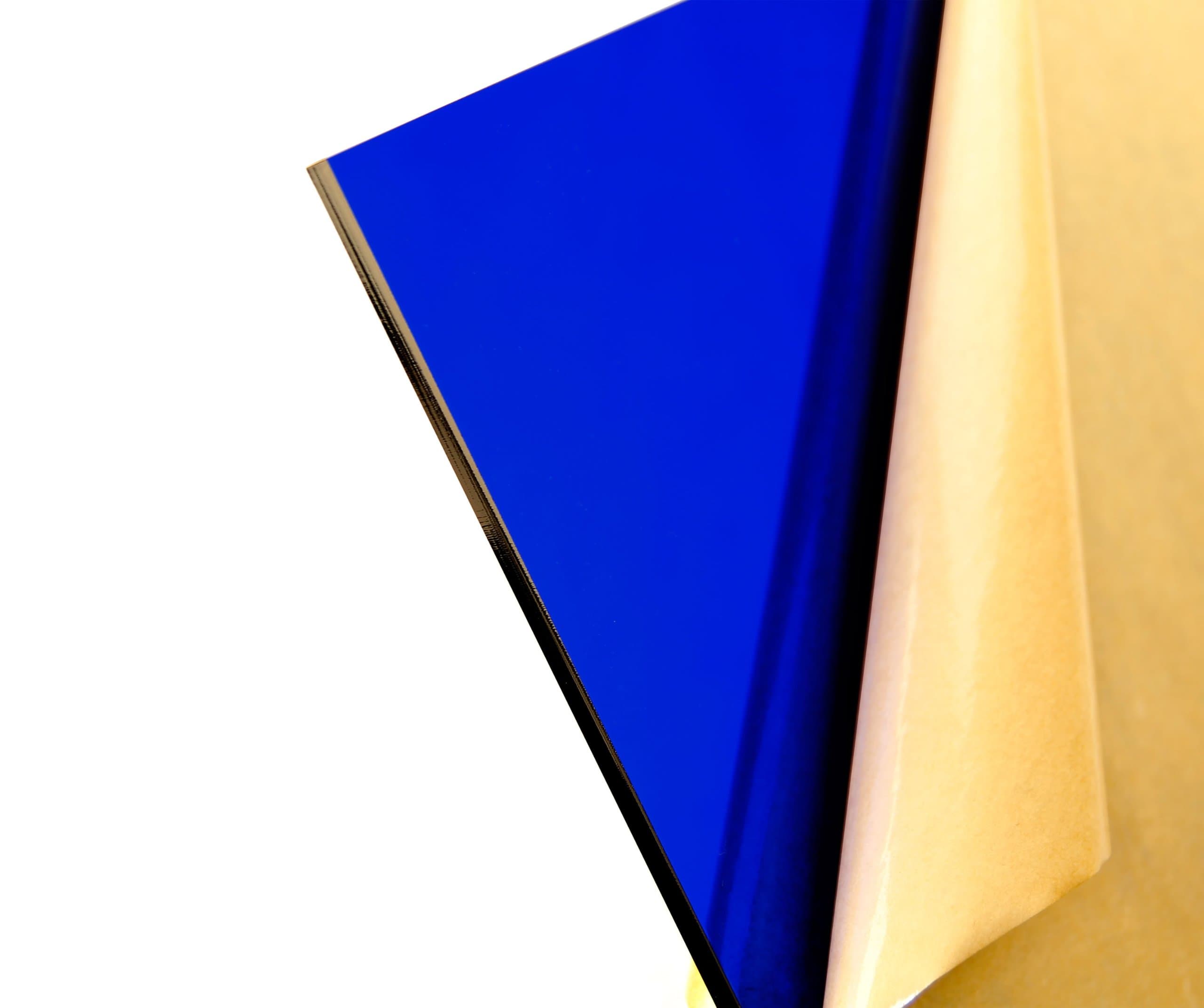 Cast Acrylic Sheet - .236" Thick, TP Dark Blue, 12" x 24" Nominal