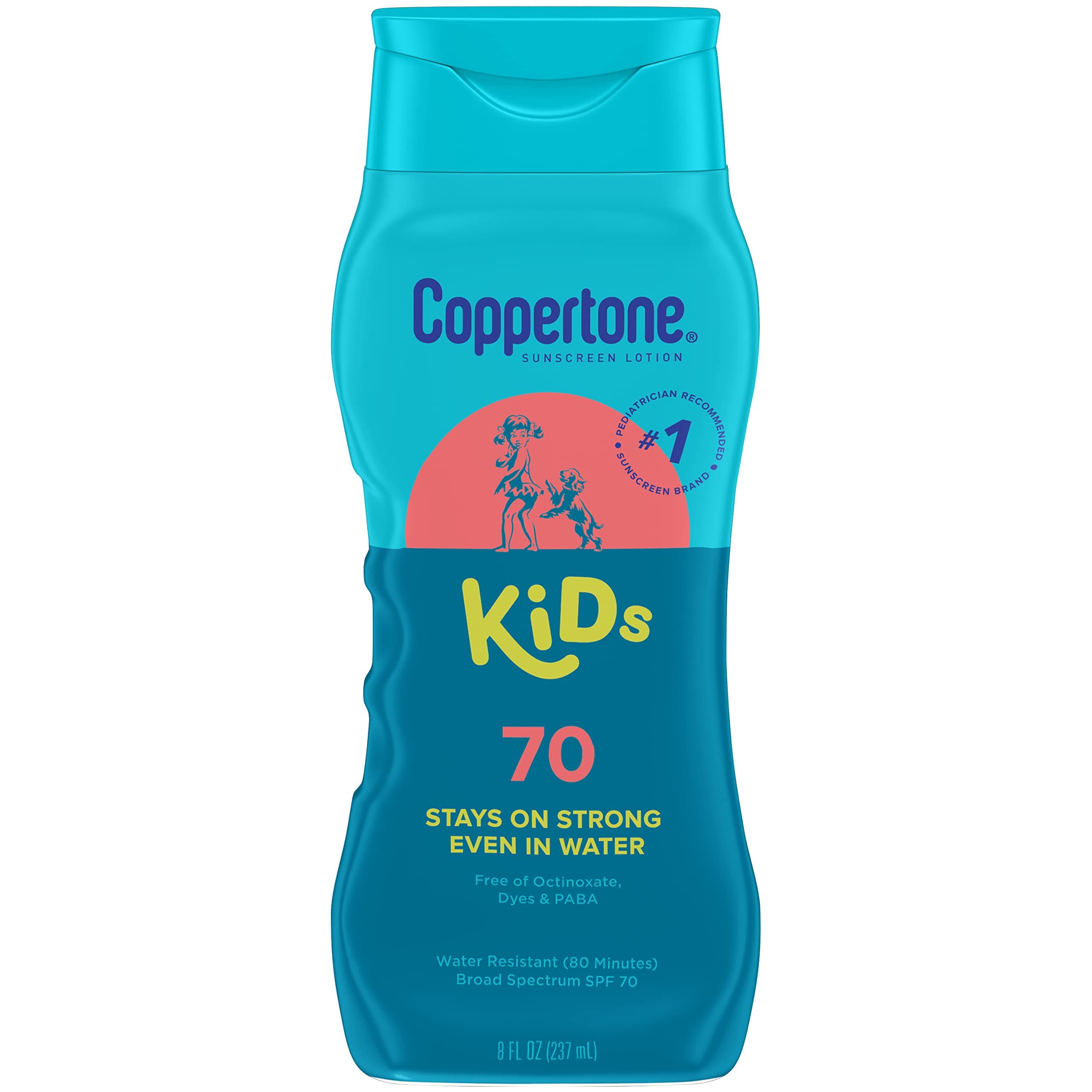 Kids Kids Sunscreen Lotion - SPF 70+ - 8 oz by Coppertone