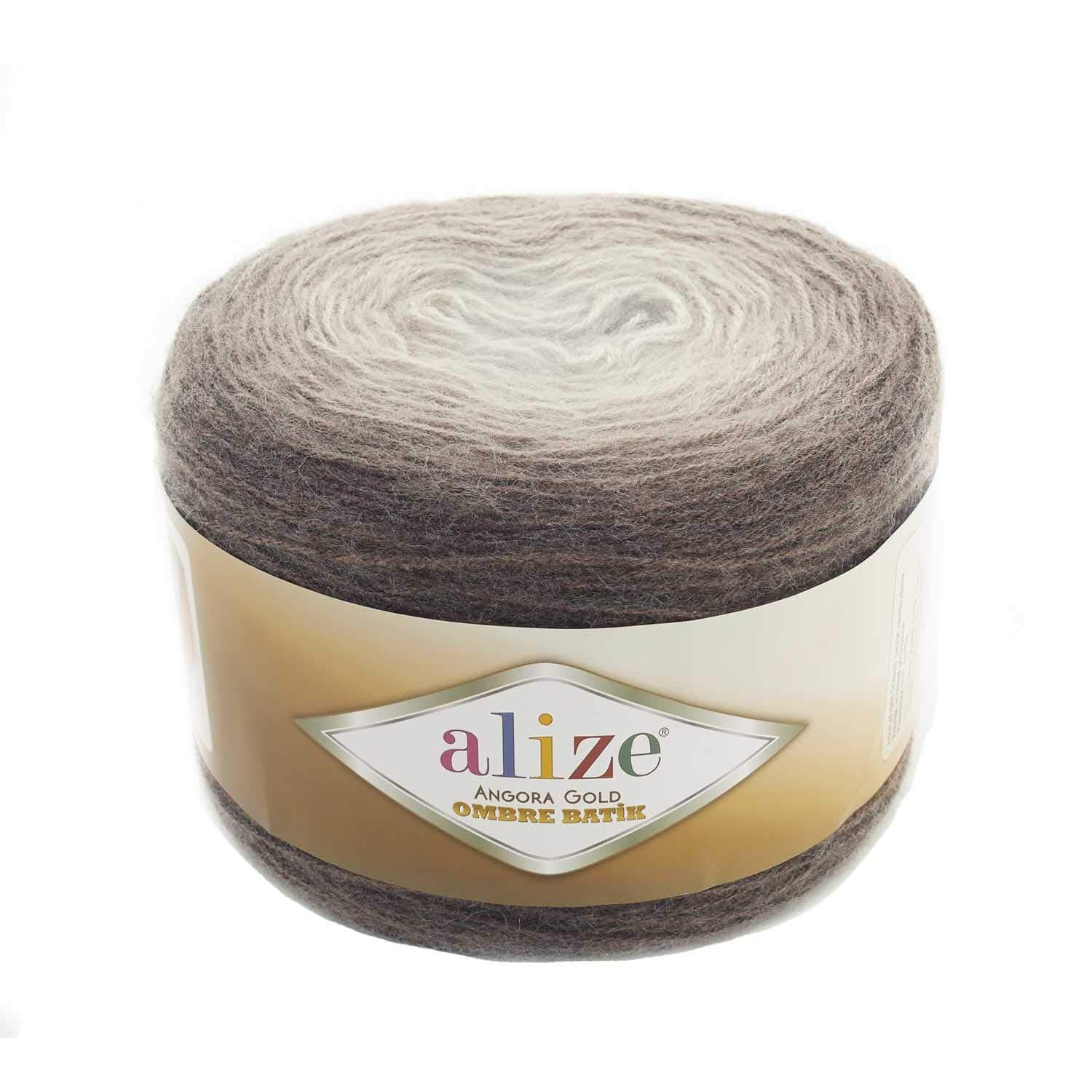 20% Wool 80% Acrylic Soft Yarn Alize Angora Gold Ombre Batik 1skn 150gr 902yds Thread Crochet Lace Hand Knitting Turkish Yarn (7243)