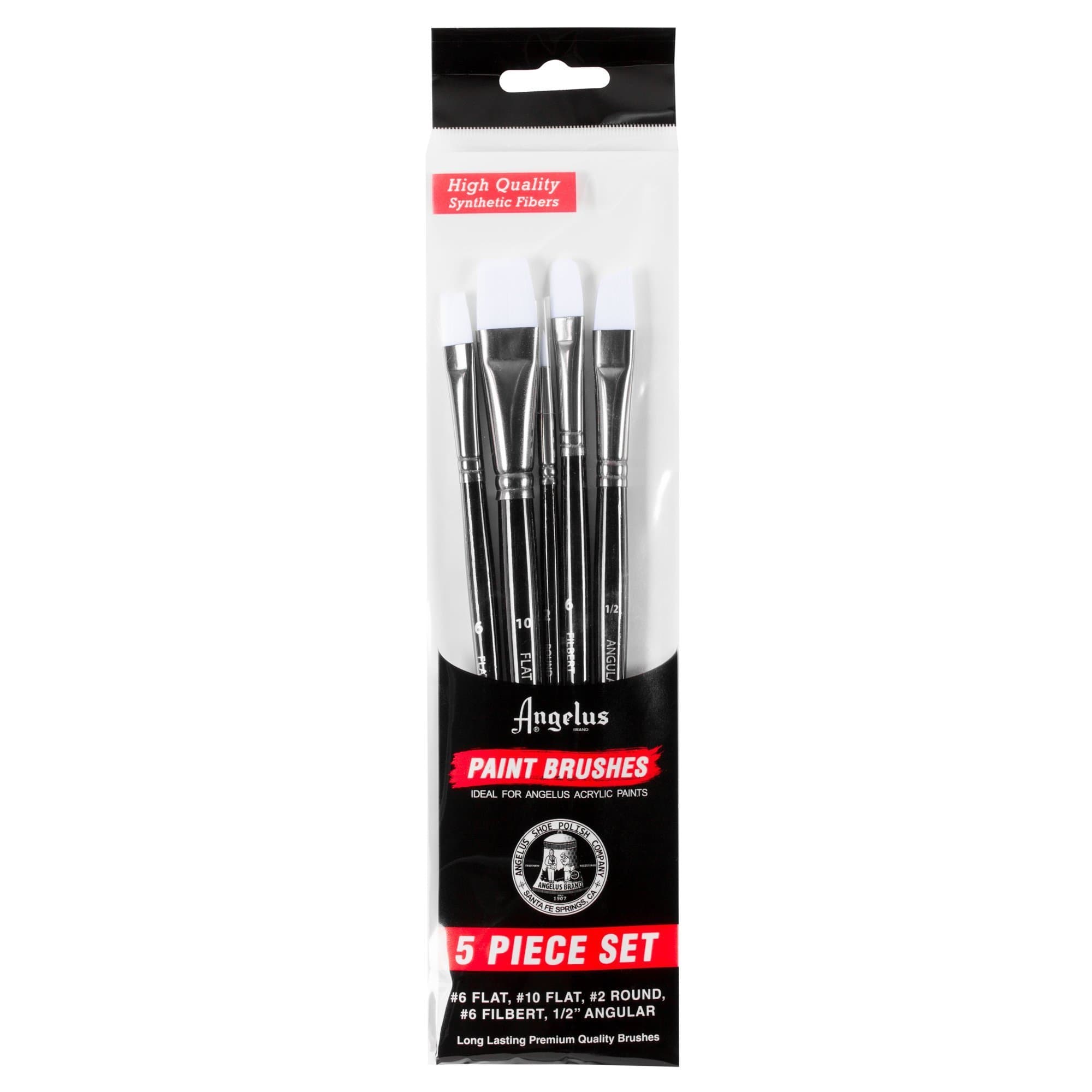 Paint Brush Set, Acrylic, Black