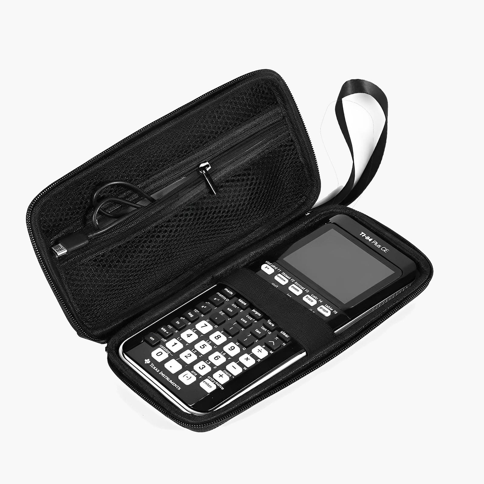 AMSAMOTION CASE for Texas Instruments TI-84 Plus TI-83 Plus CE Color Calculator, Storage Holder for Casio TI-89 fx-9750GIII TI-30XS Travel Hard Case Carrying Protective Cover Storage Bag