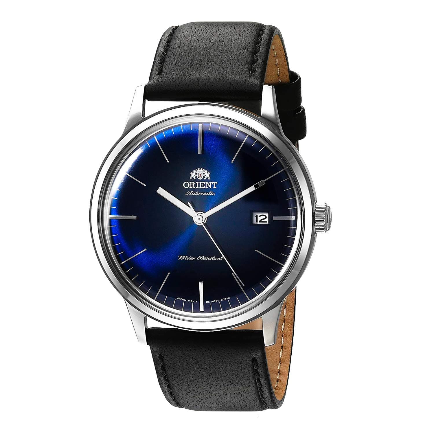 2nd Gen Bambino Version III' Japanese Automatic Stainless Steel and Leather Dress Watch