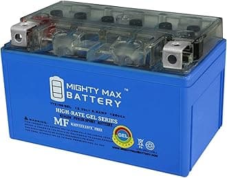 Mighty Max Battery YTZ10S GEL -12 Volt 8.6 AH, GEL Type, 190 CCA, Rechargeable Maintenance Free SLA AGM Motorcycle Battery