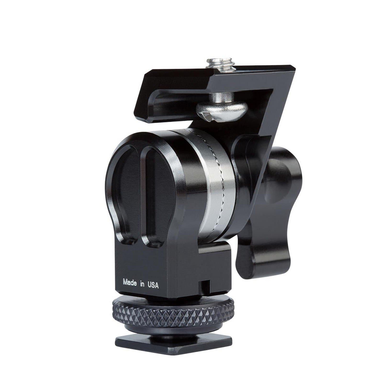 BLS3 Rosette Machined Aluminum Adapter with 1/4-20 Top and Female Bottom Mount, Cold Shoe Mount, 10 lbs Capacity