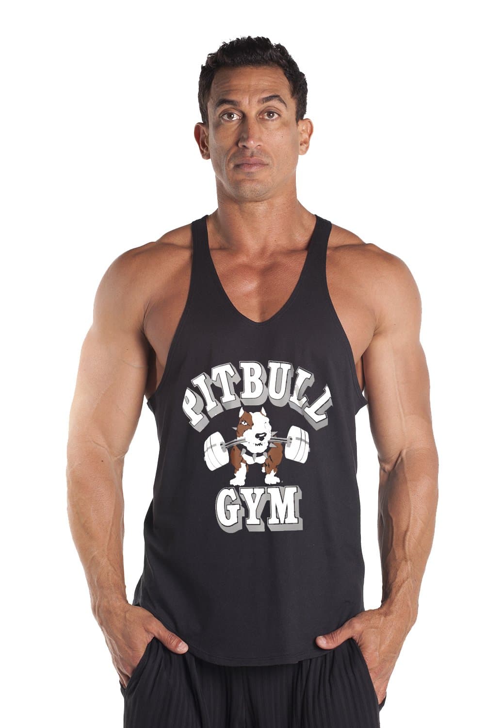 Mens Barbells Stringer Tank by Pitbull in Your Choice of Color