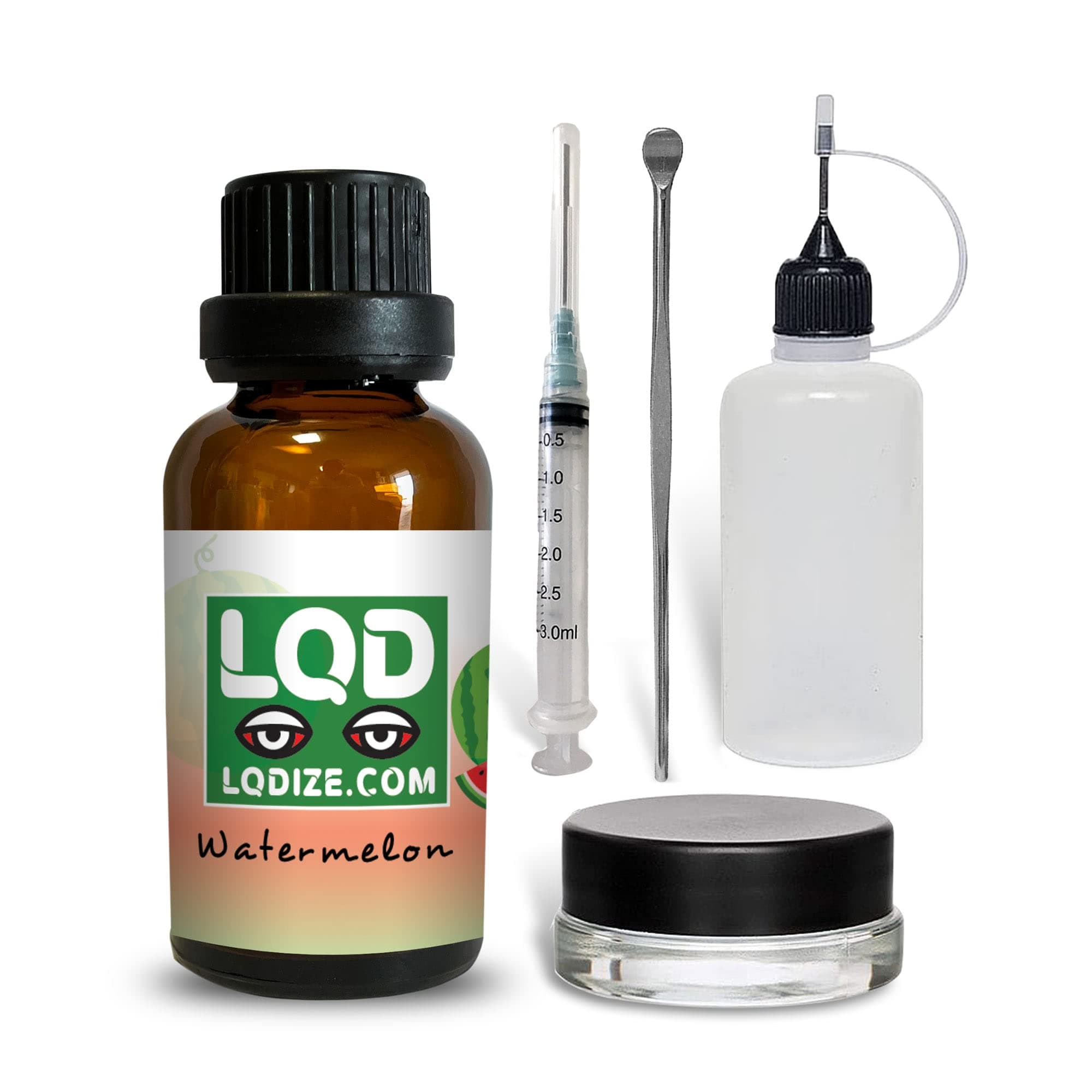 LQDZIE Watermelon Liquidizer Kit – Wax Liquidizer Kit - Liquidize Shatter Wax Concentrates (30ml Liquidizer)