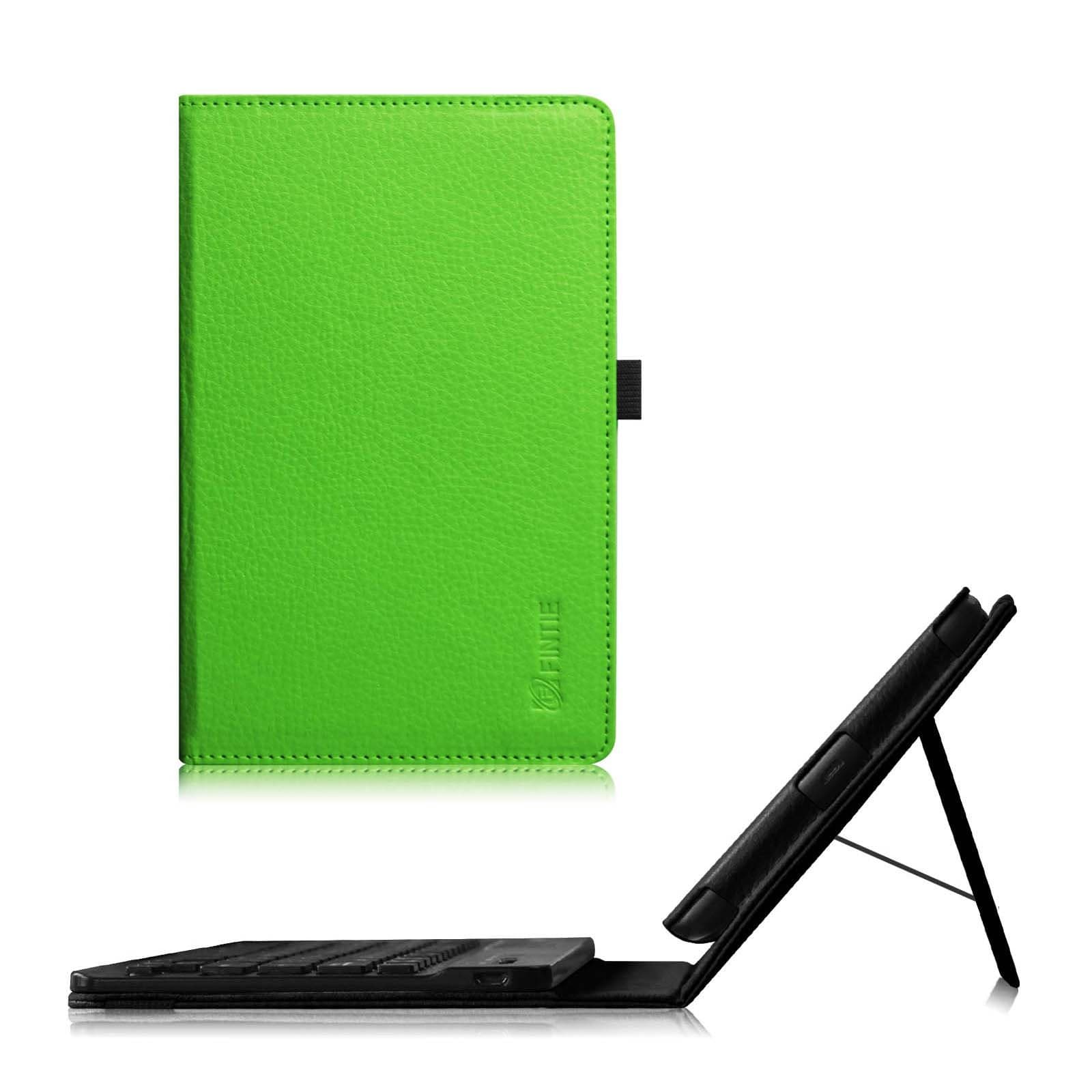 Fintie LG G Pad 7.0 Folio Keyboard Case Stand with Removable Wireless Bluetooth Keyboard + Free OTG Cable for LG G Pad V400/V410 (LTE)/VK410/UK410/LK430 (G Pad F7.0) 7-Inch Android Tablet, Green