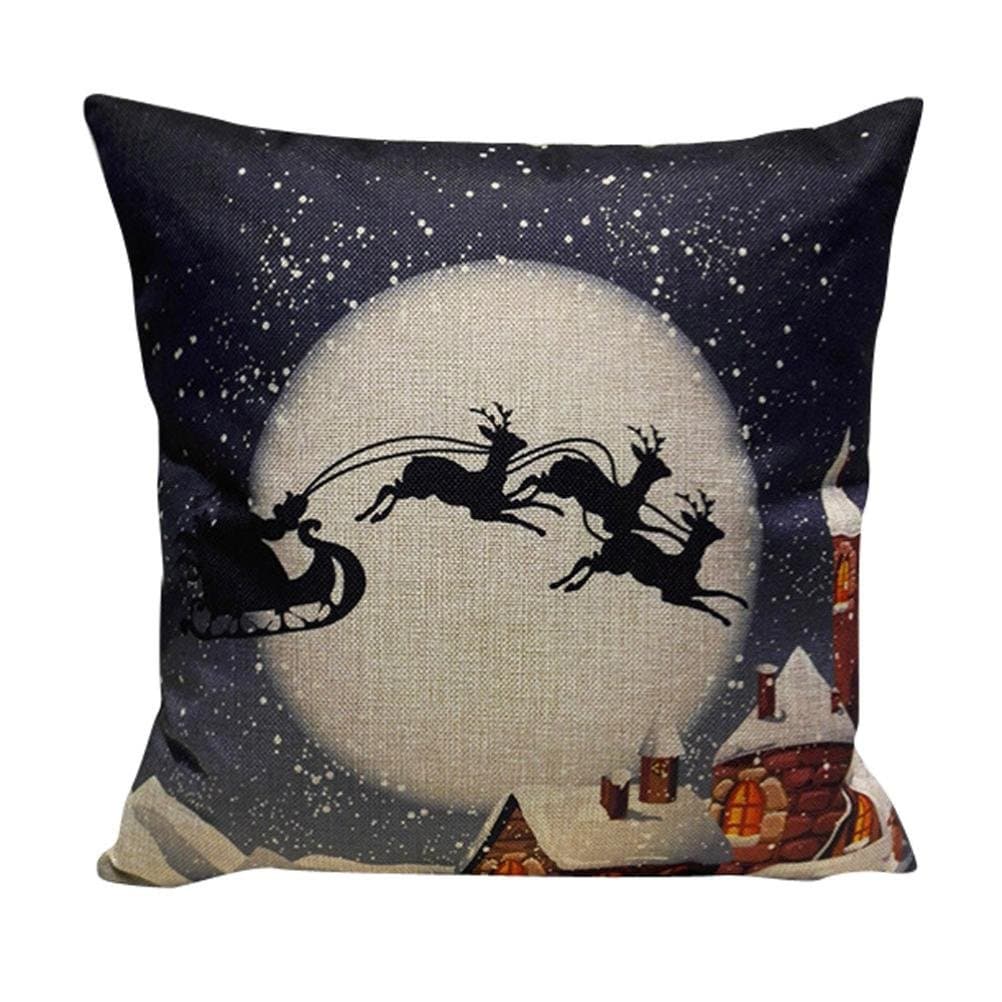 Christmas Pillow Case, Eenkula 2016 New Sofa Bed Home Decoration Festival Pillow Case Square Cushion Cover 45cm*45cm