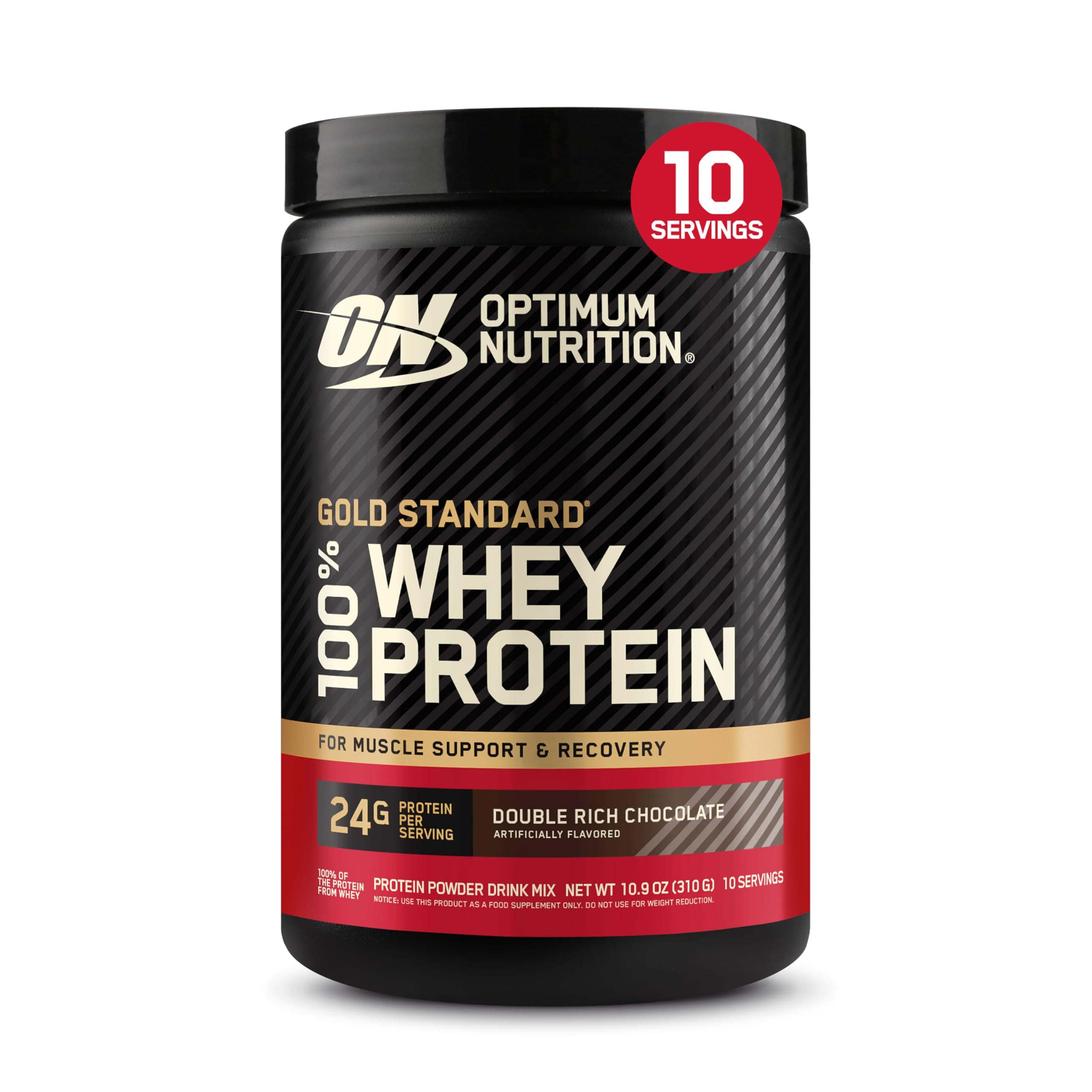 Gold Standard 100% Whey Protein Powder, Double Rich Chocolate, 0.68 Pound (Pack of 1)