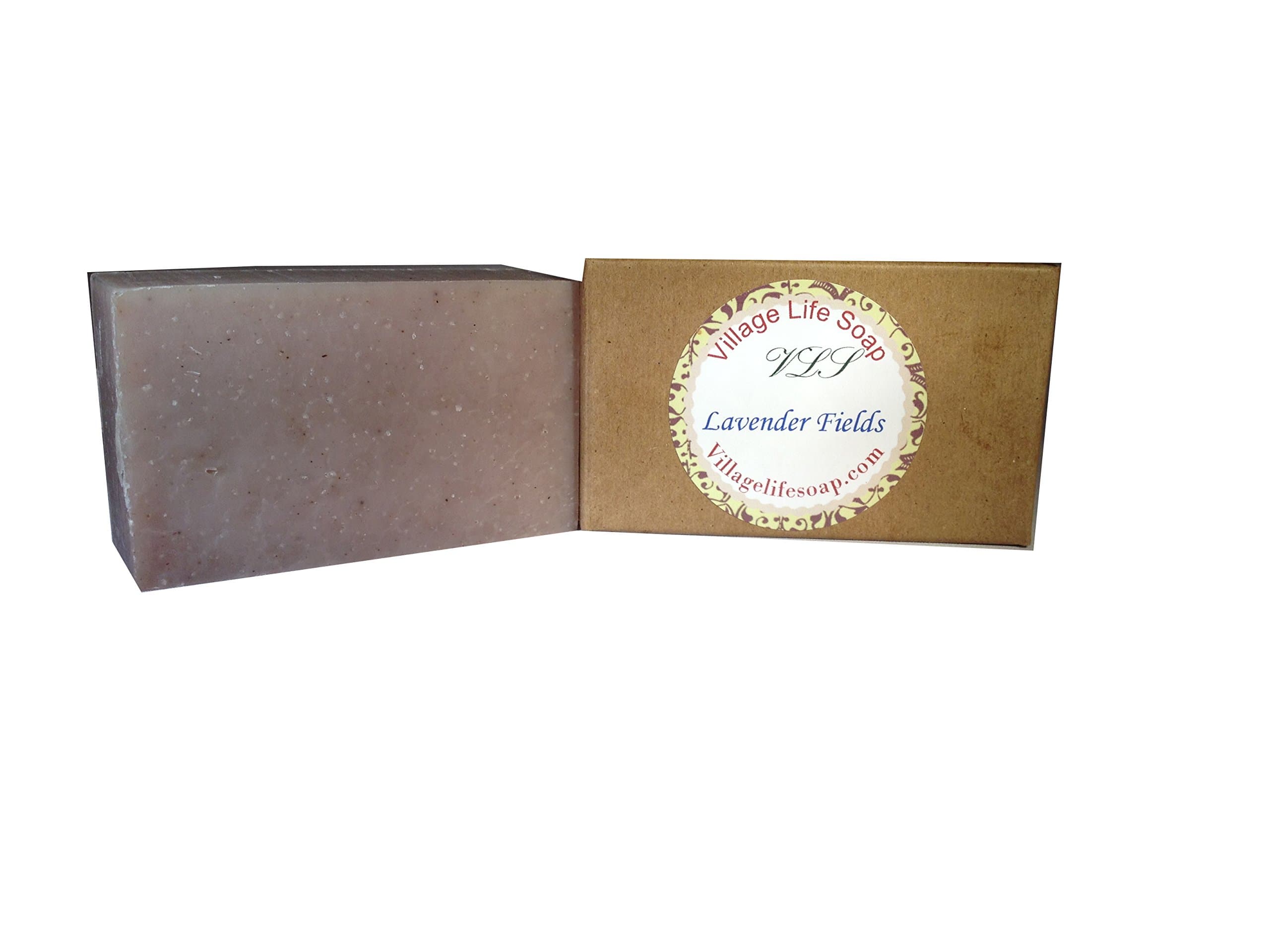 Village Life Soap Organic"Lavender Fields" Soap Bar 2 Bars