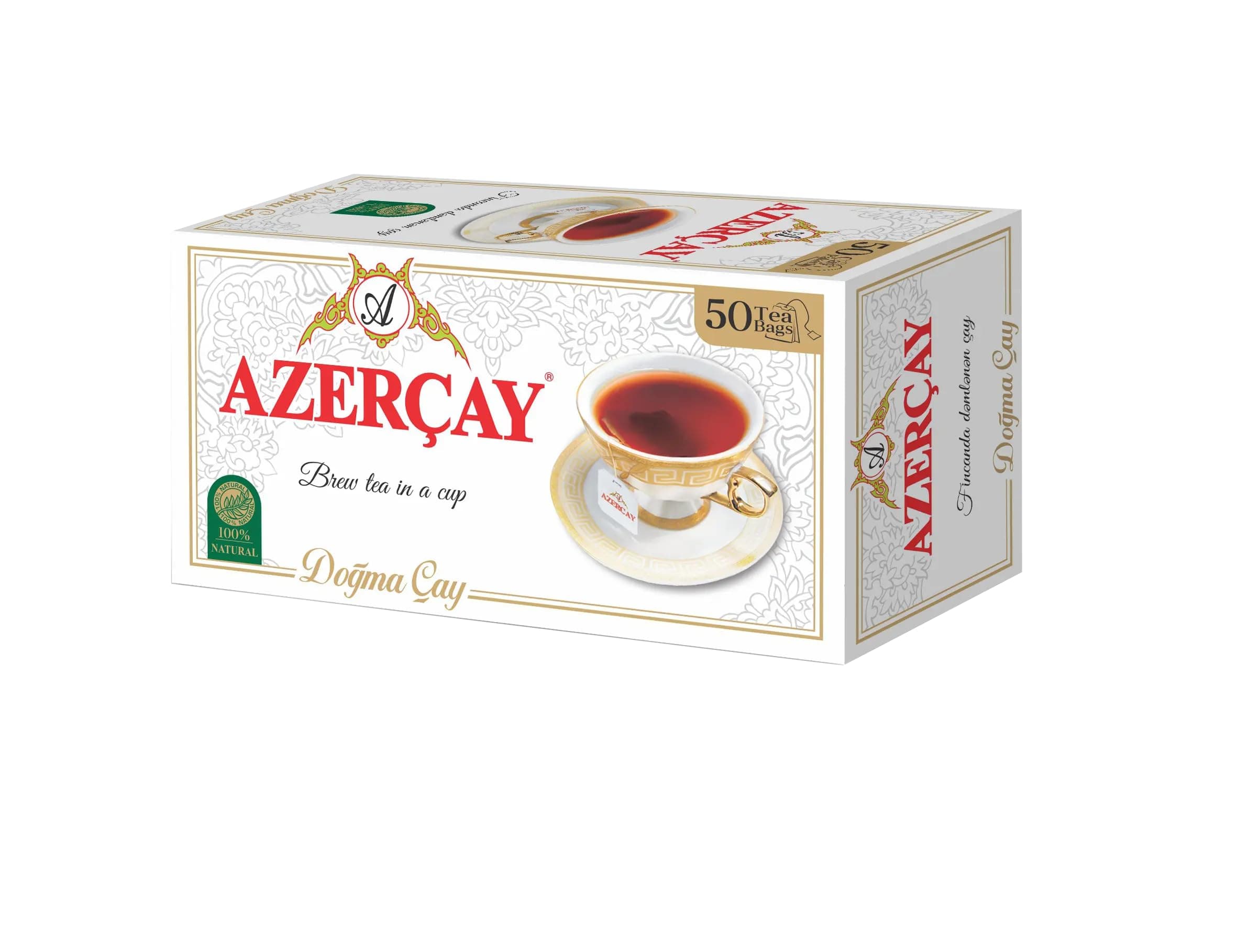 Azercay Tea Bag Flavoured 100 Gr Uncovered Bergamot Flavoured Black Tea