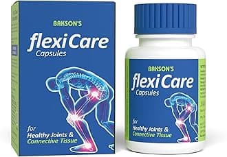 Flexicare Capsules For Strengthening Bones, Joints & Connective Tissues | Reduces Inflammation, Joint Stiffness, Improves Joint Mobility & Relieves Pain For Men & Women (30 Capsules)