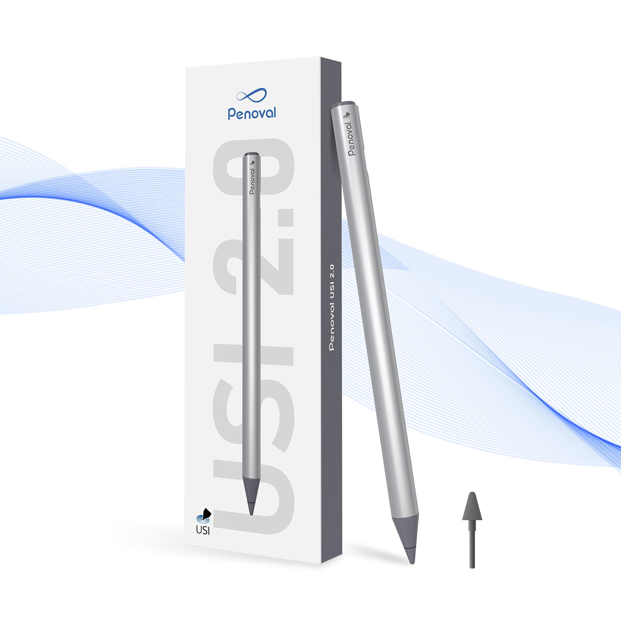 Penoval USI2.0 Stylus Pen for Select Chromebook Models 4096 Pressure Levels for Lenovo Chromebook Duet, ASUS Chromebook C436, HP Chromebook X360 12b, HP Chromebook X360 14b Google Pixel