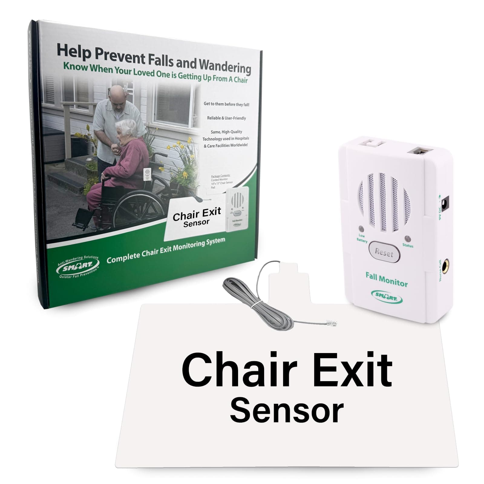 Basic Fall Monitor and 10" x 15" Chair Pad (1 Year Warranty)