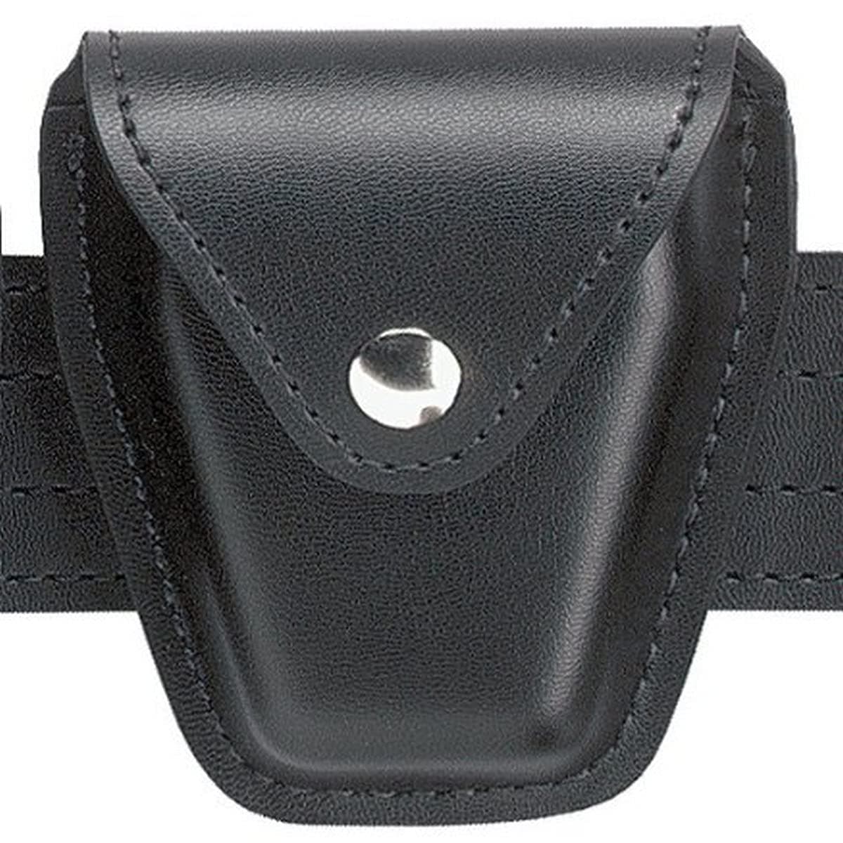 Safariland Duty Gear Chrome Snap Flap Top Handcuff Pouch (Plain Black)