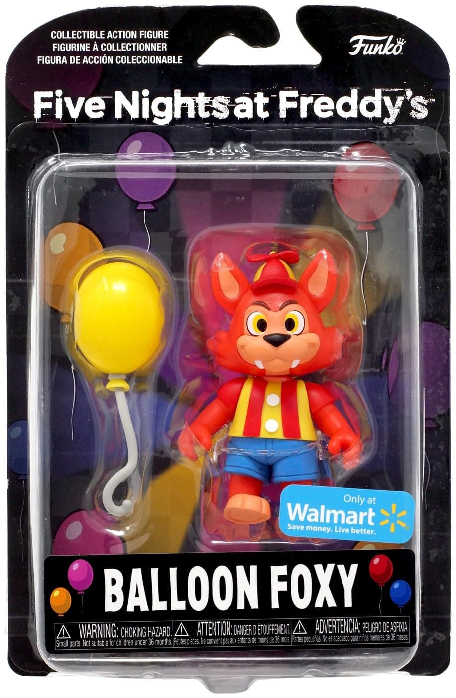 Funko Action Figure: Five Nights at Freddy's (FNAF) SB - Balloon Foxy - Collectable Toy - Gift Idea - Official Merchandise - for Boys, Girls, Kids & Adults - Video Games Fans