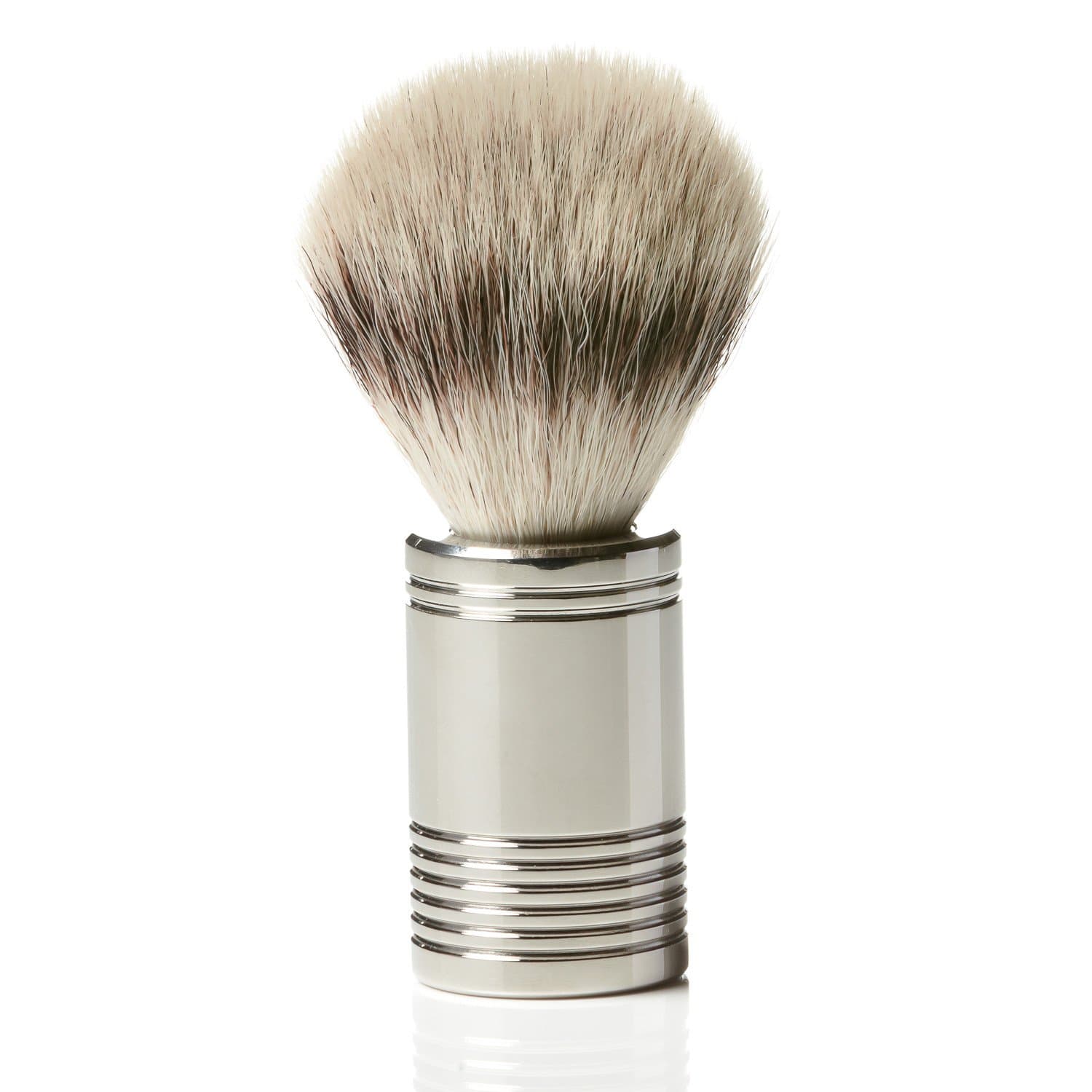 Synthetic Silvertip Fibre Shaving Brush with Solid Stainless Steel Handle