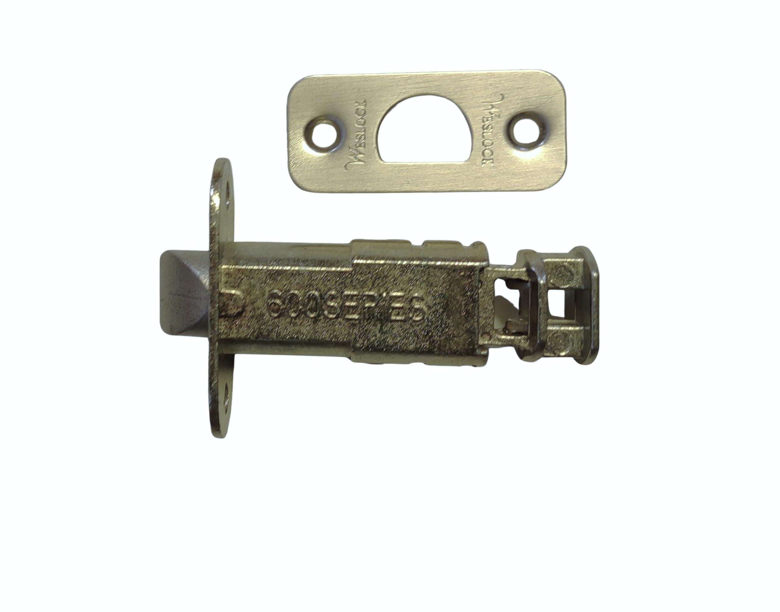 12720xN Adjustable Backset Spring Latch for 600 Series Interior Locks Satin Nickel Finish