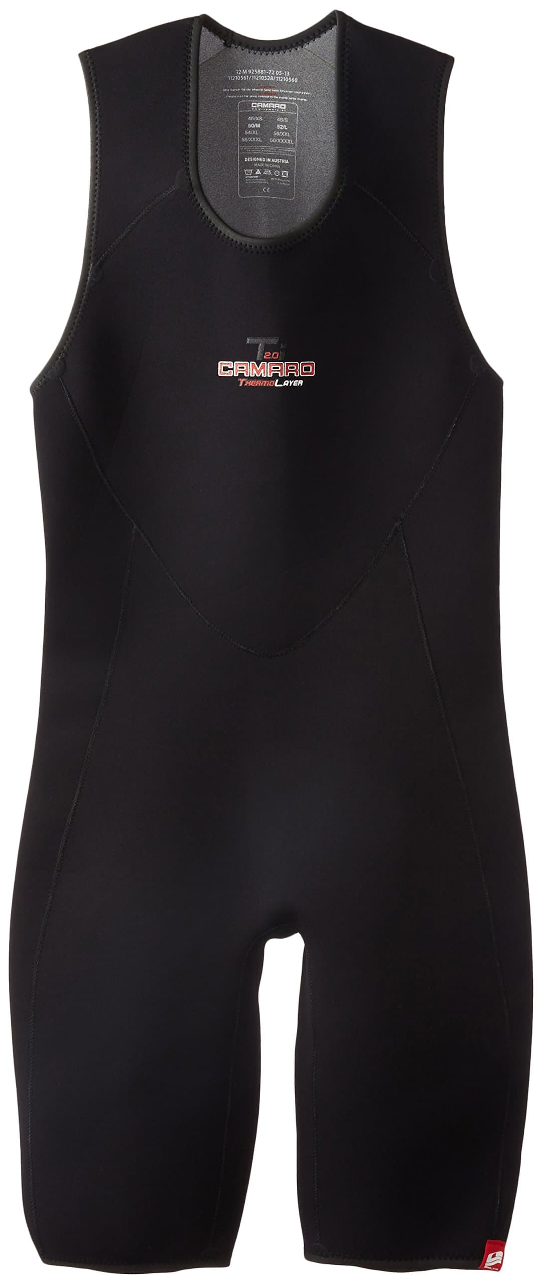 Camaro Men's Baselayer Titanium Shorty Waterproof 2mm Zipperless Wetsuit