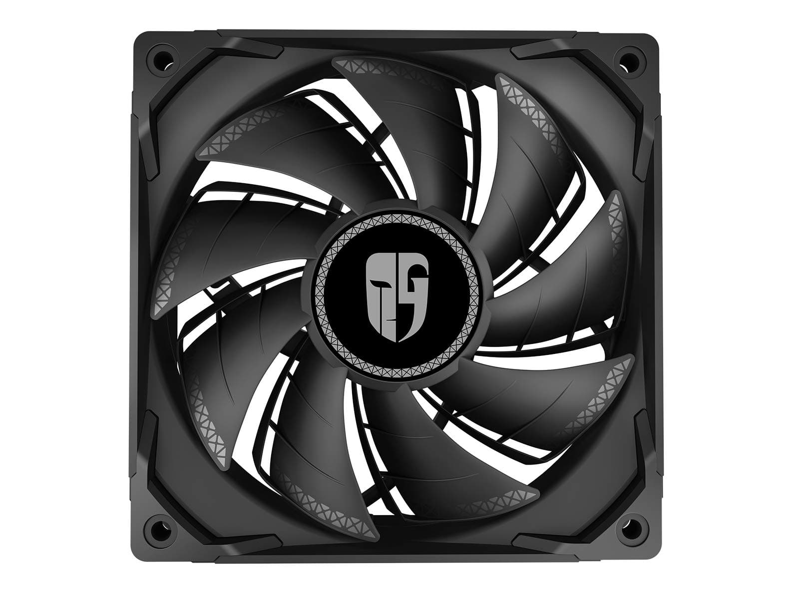 DEEP COOL TF120S, 120mm Black Fan, Double-Layer Fan Blades, 500~1800 RPM±10%, Unique Wasp Waist Fan Frame Design