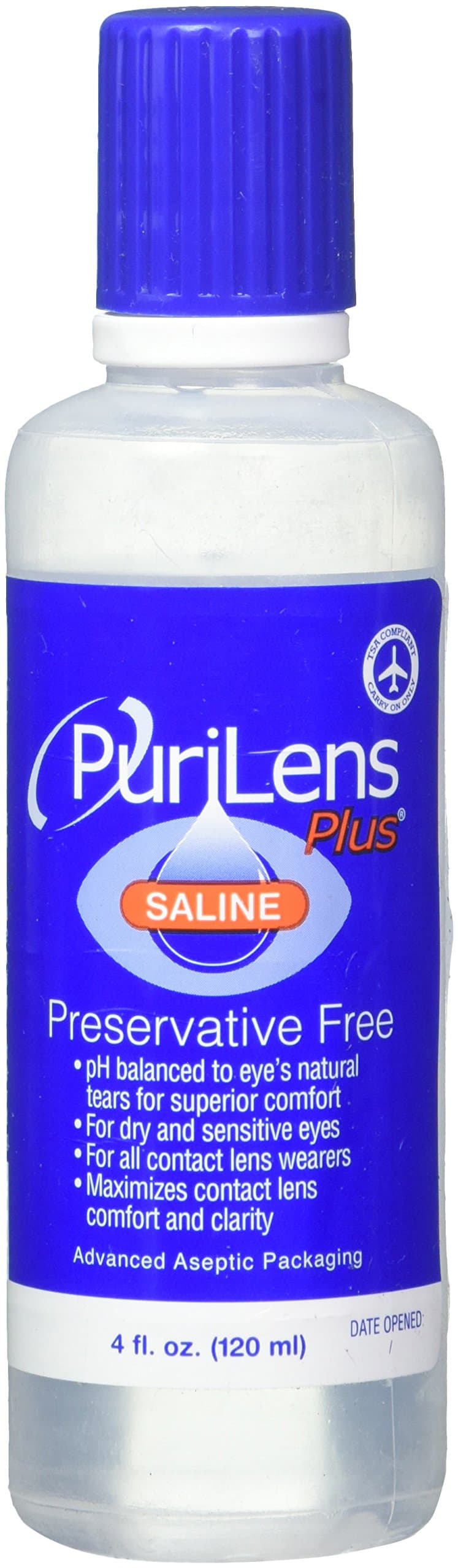 Purilens Plus Saline - Unisol 4 Replacement - 3 bottles x 4 oz by Purilens