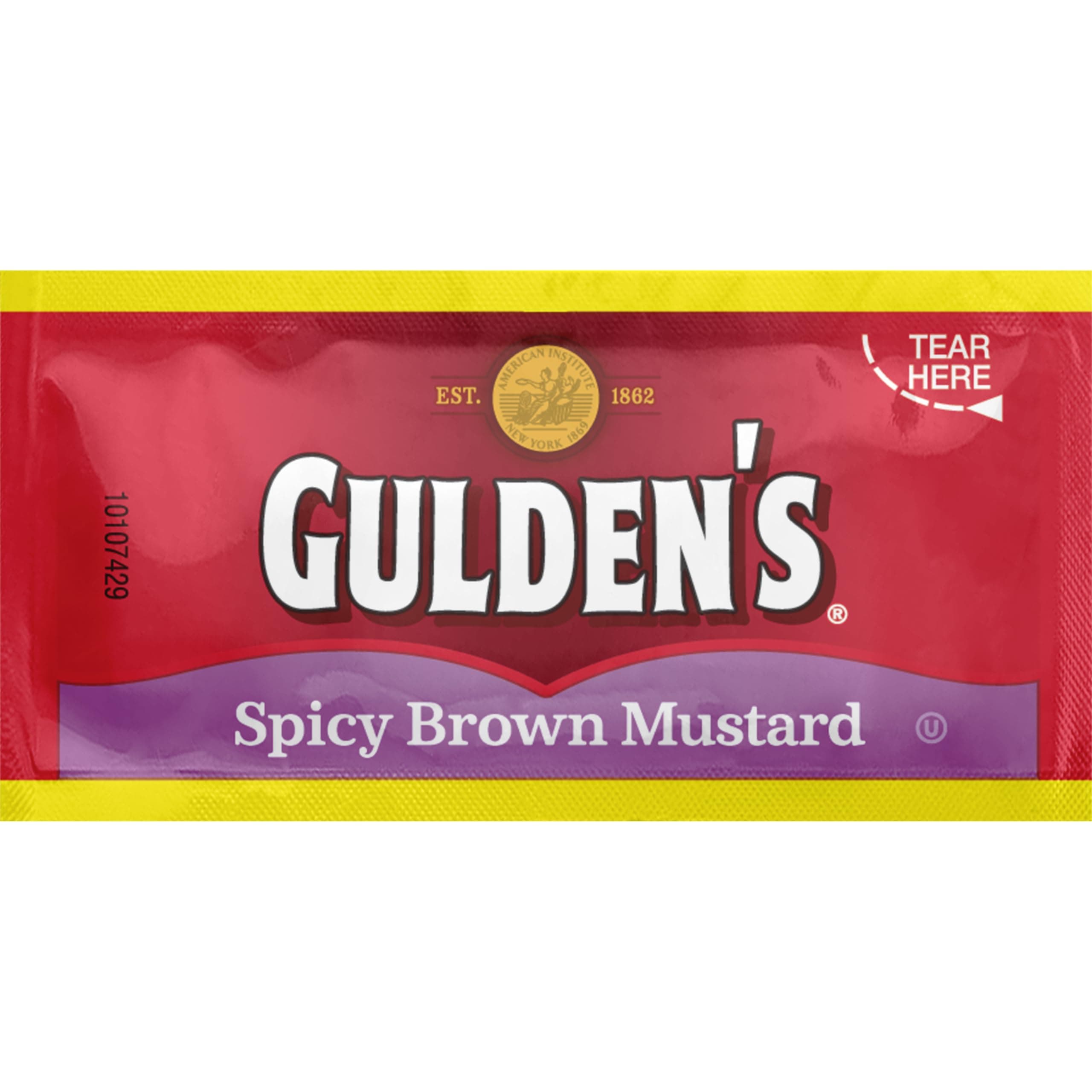 Spicy Brown Mustard Packets, 0.32 Ounce (Pack of 500)