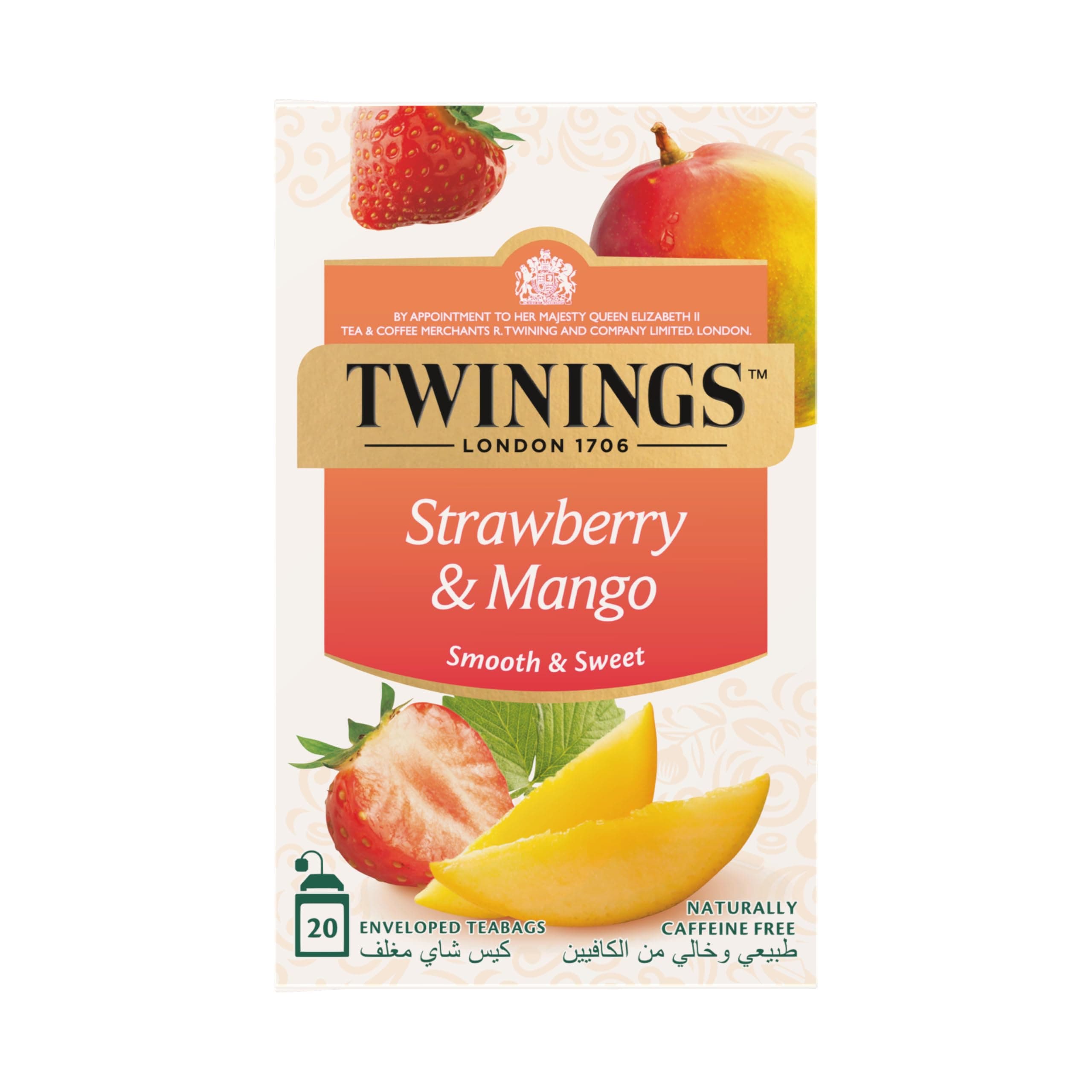 Twinings, Infuso Strawberry & Mango Herbal Tea, 20 Bags, 40 grams