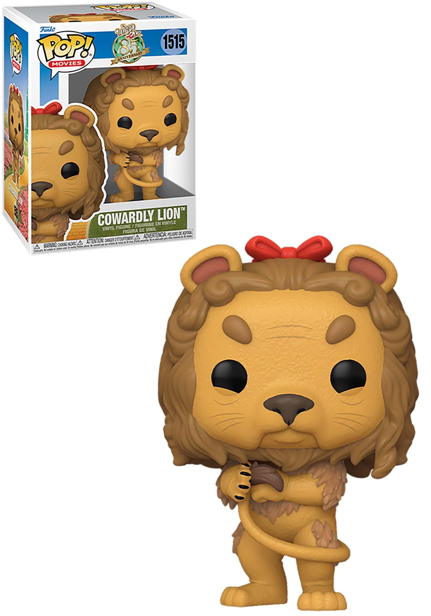 Funko Pop! Movies: the Wizard Of Oz - Cowardly Lion - 1/6 Odds for Rare Chase Variant - Flocked - Collectable Vinyl Figure - Gift Idea - Official Merchandise - Toys for Kids & Adults - Movies Fans