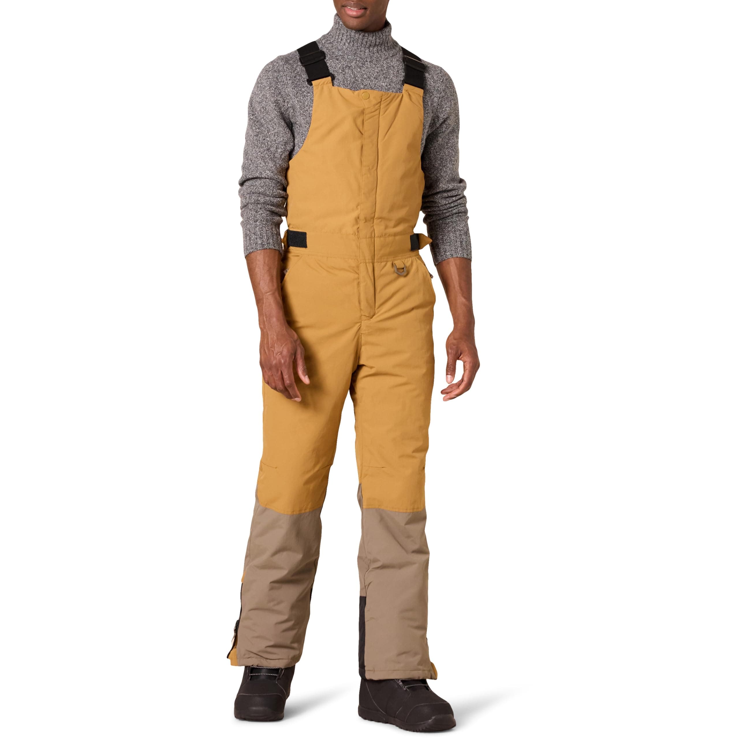 Amazon EssentialsMen's Water-Resistant Insulated Snow Bib Overall