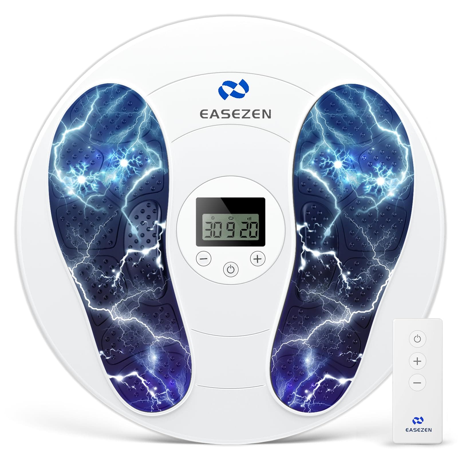 Foot Massager for Neuropathy, TENS & EMS Foot Circulation Stimulator for Pain Relief, 10 Modes and 20 Intensities, Relieve Swelling, Cramps, RLS & Plantar Fasciitis - Gifts for Mom Dad