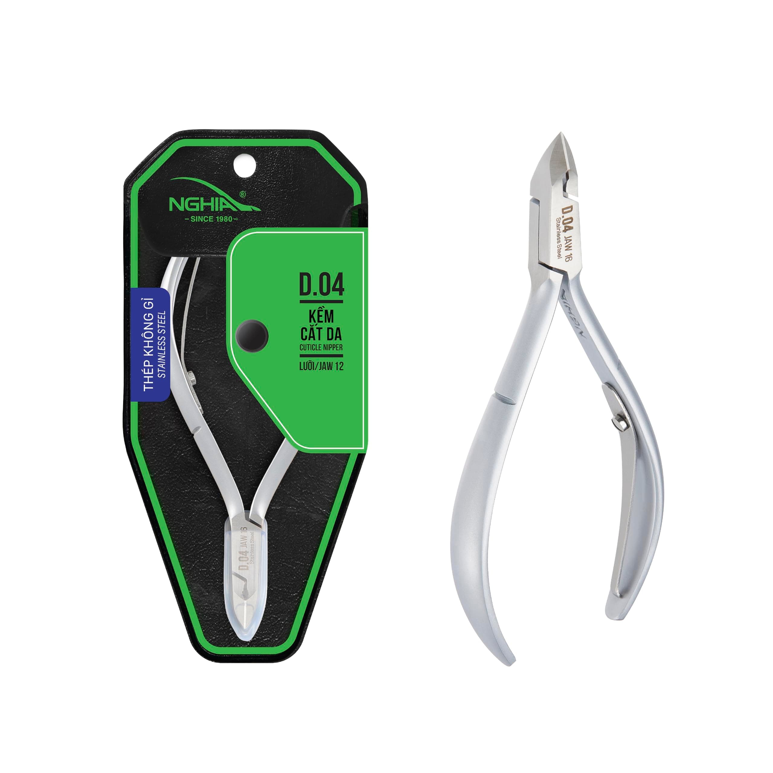 Nghia Stainless Steel Cuticle Nippers D-04 (Jaw14)
