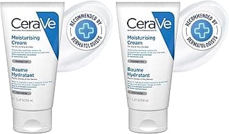 Moisturizing Cream For Dry To Very Dry Skin (50ml) - Formulated with 3 Essential Ceramides And Hyaluronic Acid | Non-Comedogenic Moisturizer For Face and Body (Pack of 2)