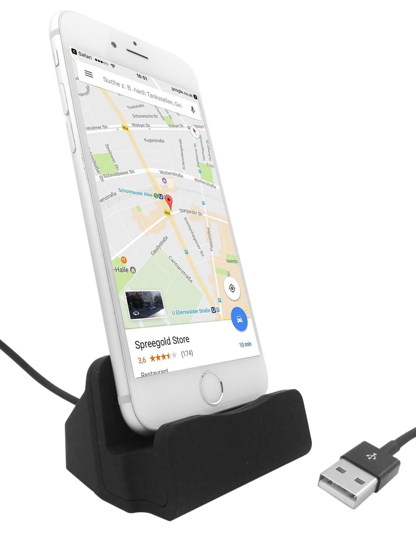 Premium- Designer USB -C Anschluß PIN - Lade und Docking-Station Dockingstation Desktop-Dock Ladestation Ladegerät Halter Ladeschale Ladehalterung Ständer - type c dock docking station cradle Pack MiniDock