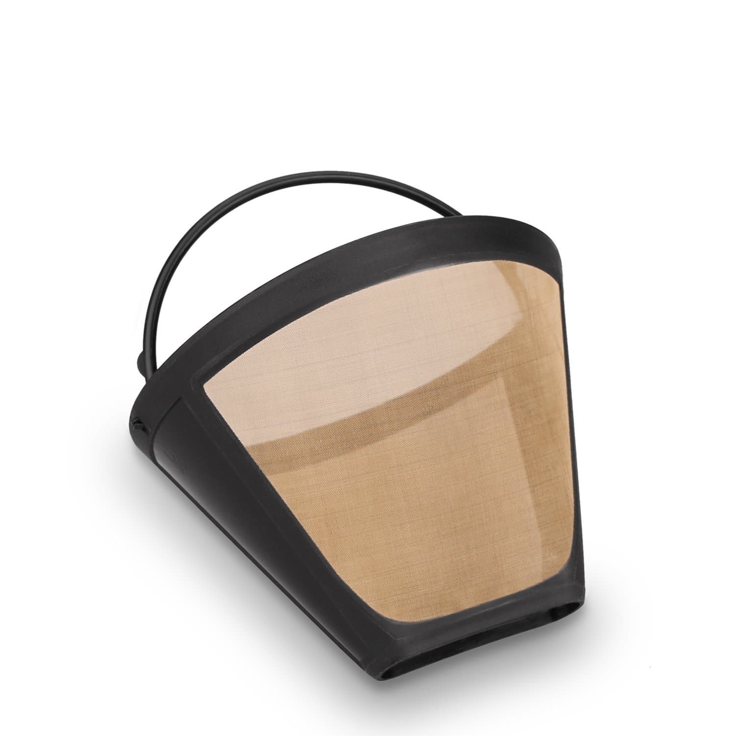 NRP Old version #4 Cone Permanent Coffee Filter Replacement for Cuisinart Coffeemaker, Gold-tone 8-12 cup Capacity Only compatible with classic drip coffee models