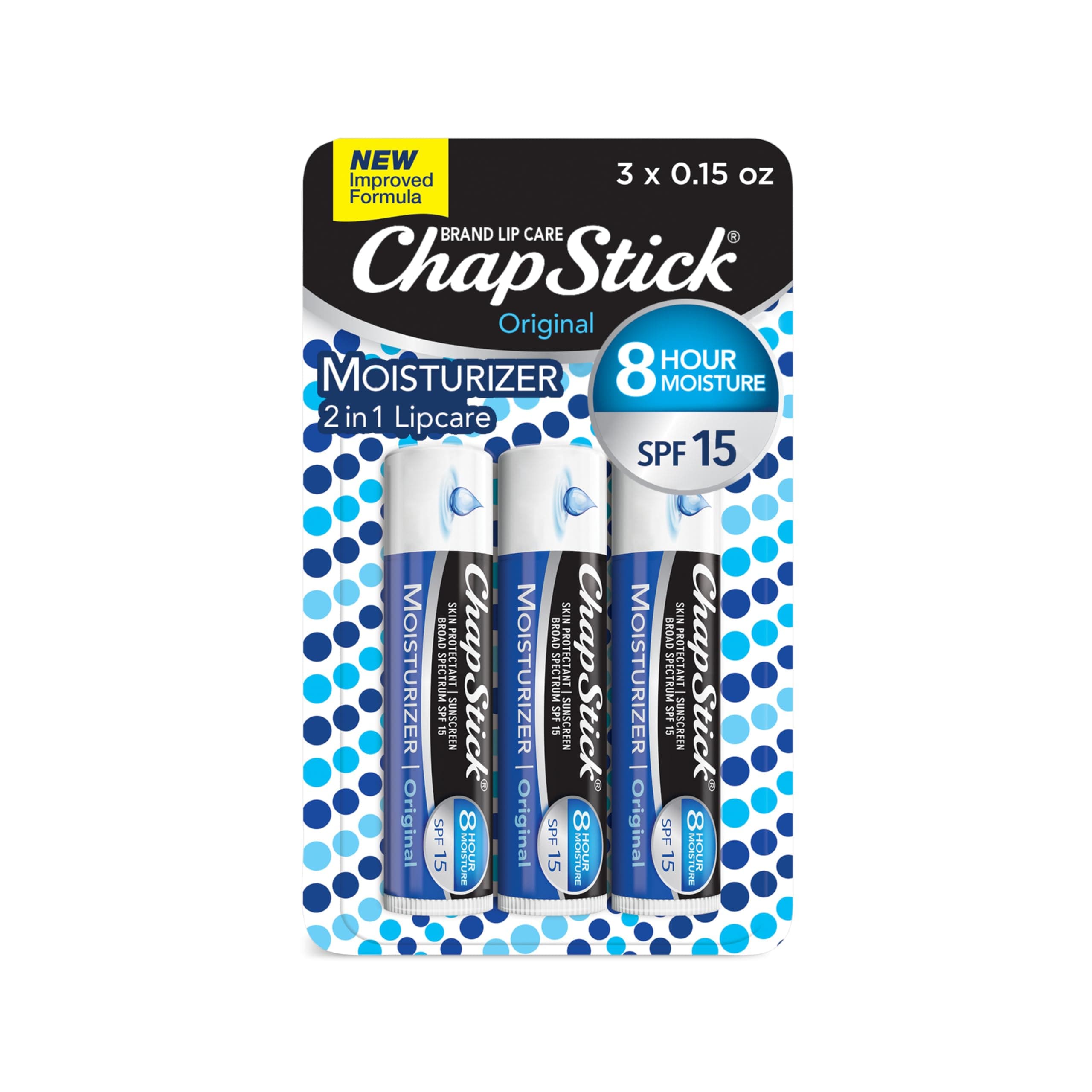 Chapstick Moist Triple Pk Size .45Z