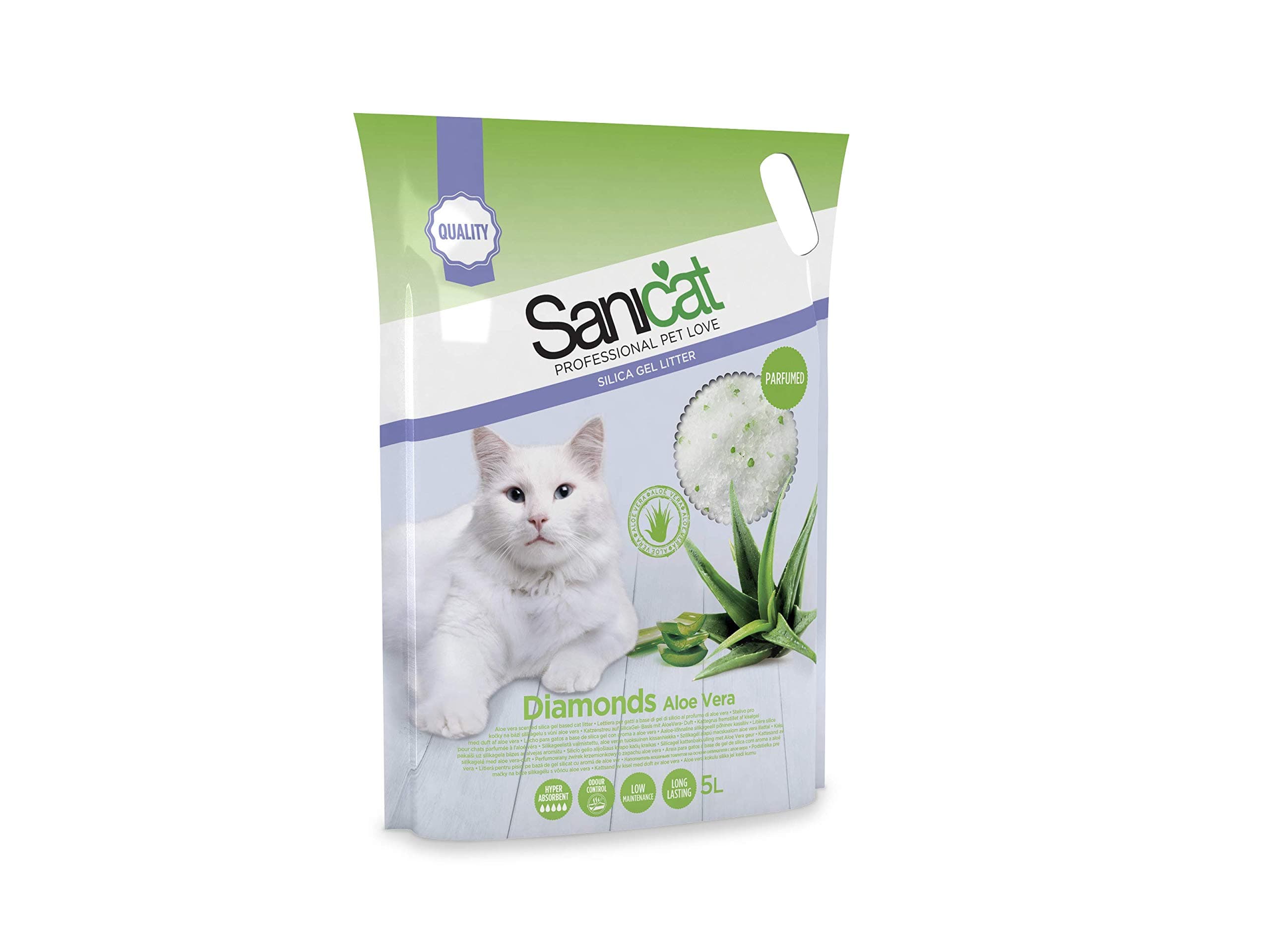 Diamonds Aloe Vera Silica Gel Cat Litter, 5L