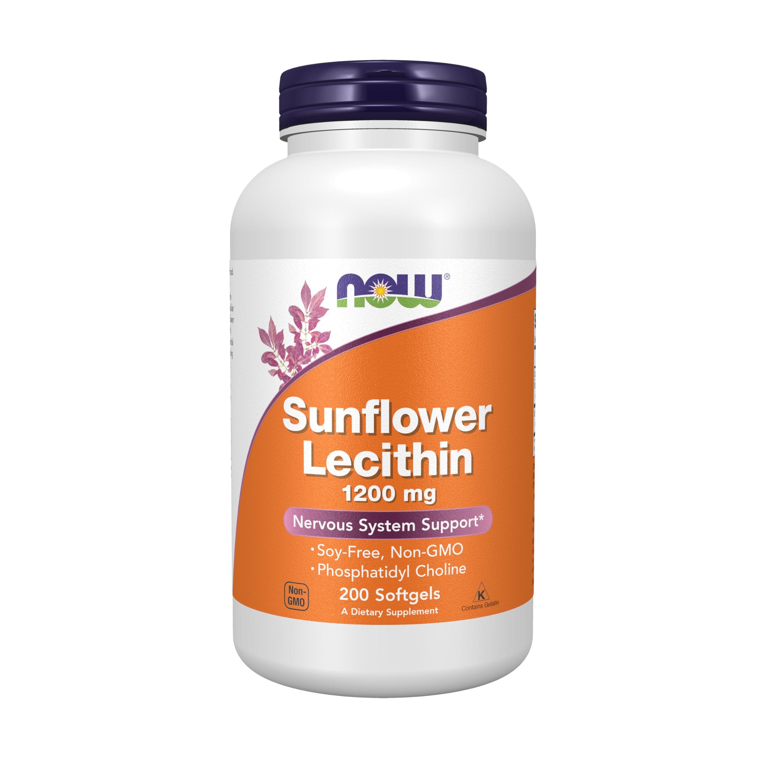 Foods Sunflower Lecithin Supplement, 1200 Mg 200 Softgels