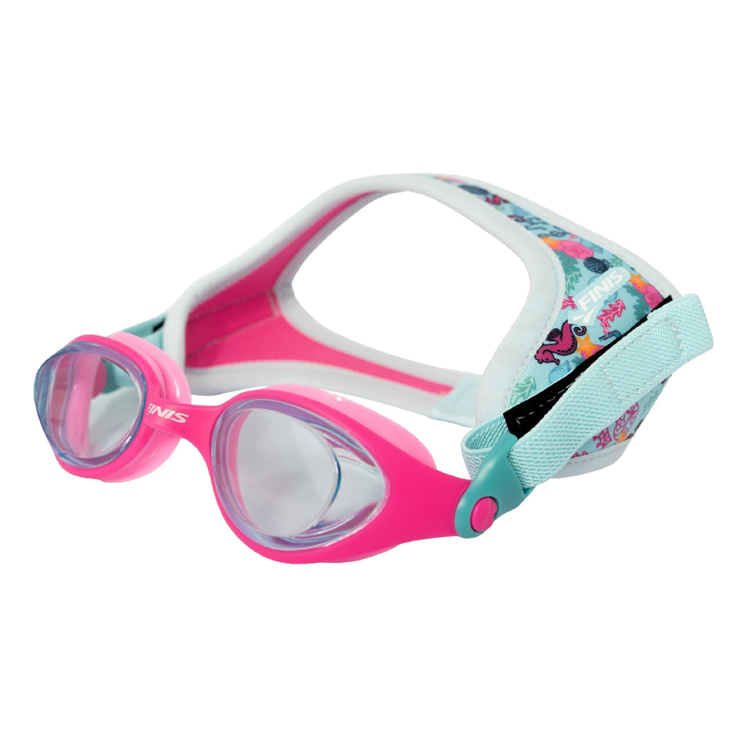 FINIS DragonFly Kids Swim Goggles - Ages 3-6, Adjustable Floating Strap, UV Protection, Anti-Fog