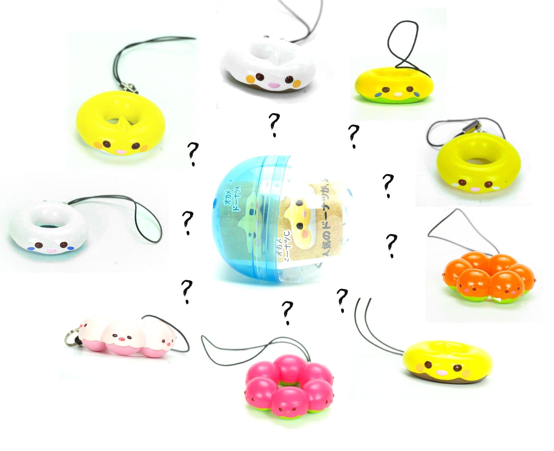 Mini Sweet Parakeet Bird Donuts Blind Box Gachapon Capsule Toys ( 1 Random Mini Figure)