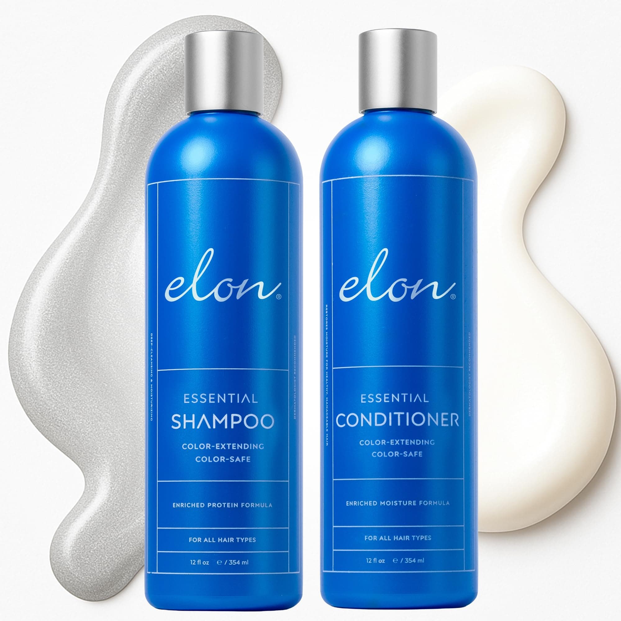 Sulfate Free Shampoo and Conditioner Set (12oz) –Hair Shampoo for Color Treated Hair to Extend Color –Conditioner for Dry Hair to Nourish & Protect –Color Safe & Paraben Free