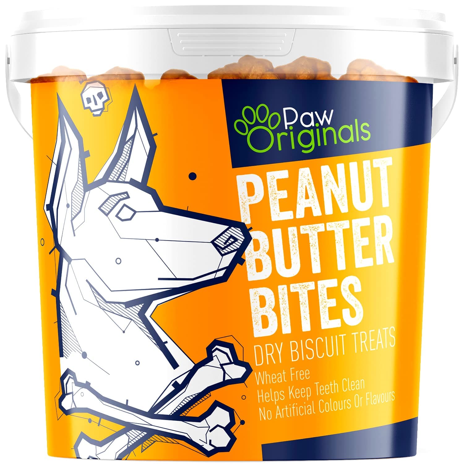 Peanut Butter Dog Treat Biscuits | Delicious Peanut Butter Bite Treats For Dogs & Puppies | Wheat Free & Packed With Vitamins & Minerals | Helps Keep Teeth Clean | Great For Reward, Training