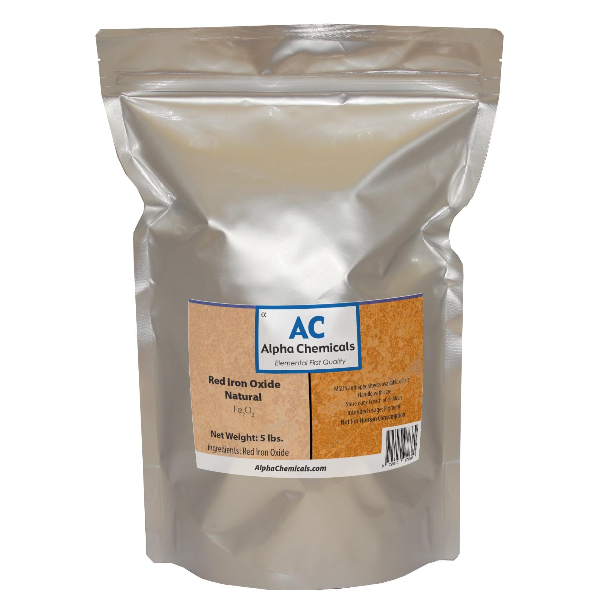 AZZUTORK Red Iron Oxide - Fe2O3 - Natural - 5 Pounds