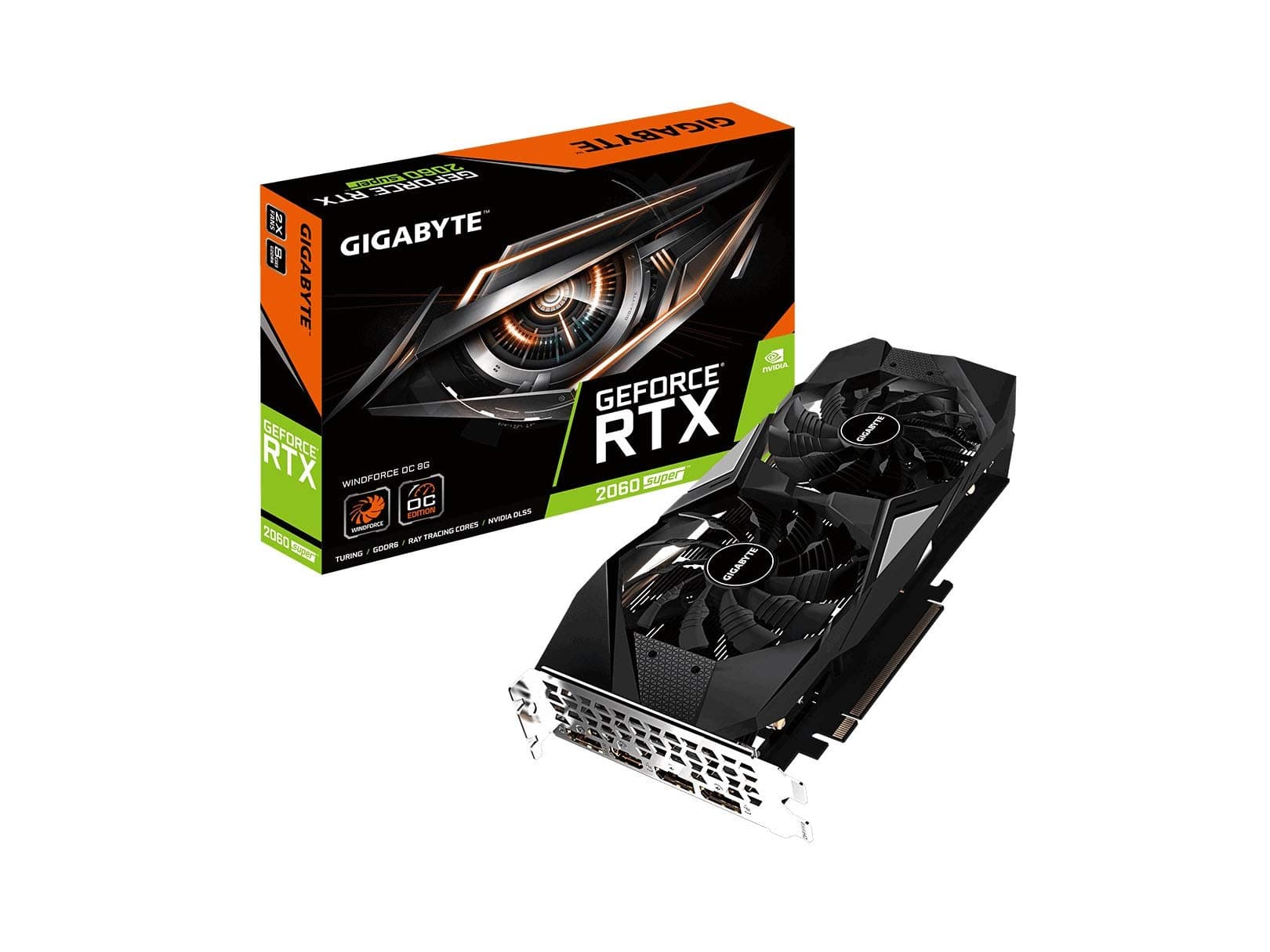 GIGABYTE GeForce pci_e RTX 2060 OC GG Graphics Card, 2X Windforce Fans, 6GB 192-bit GDDR6, Gv-N2060OC-6GD REV2.0 Video Card