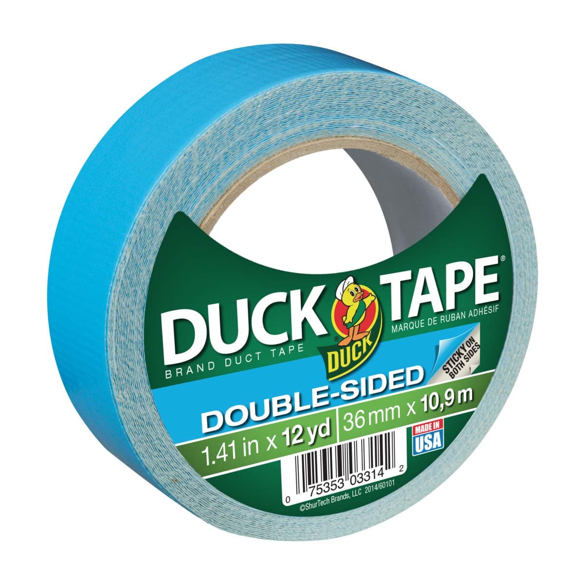 DuckBrand 240200 Double-Sided Duct Tape, 1.4-Inch by 12-Yards, Single Roll