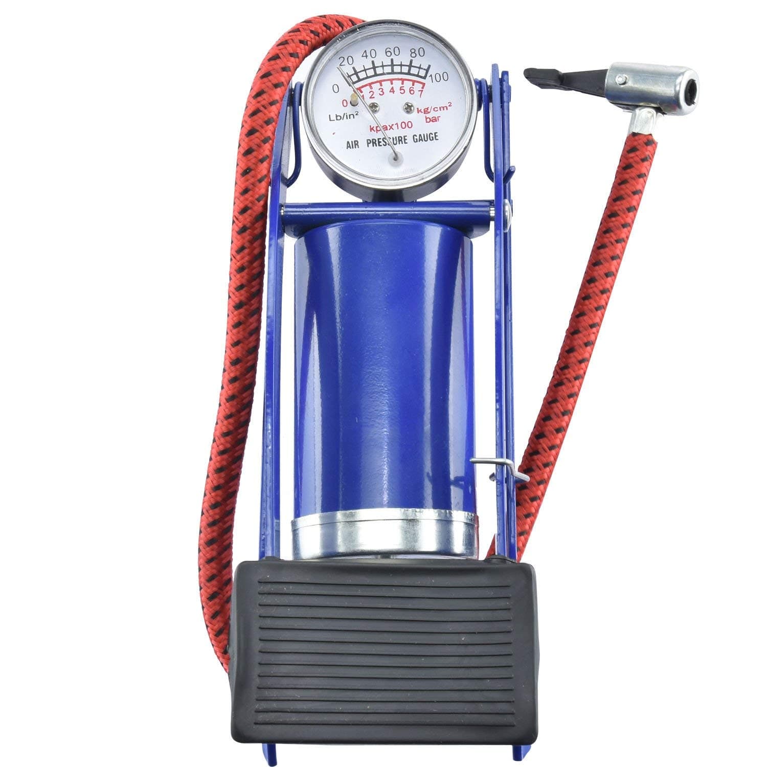 Buyerzone Portable High Pressure Foot Pump/Air Tyre Inflator/Pump Compressor/for Bike/Car/Cycles & All Vehicles