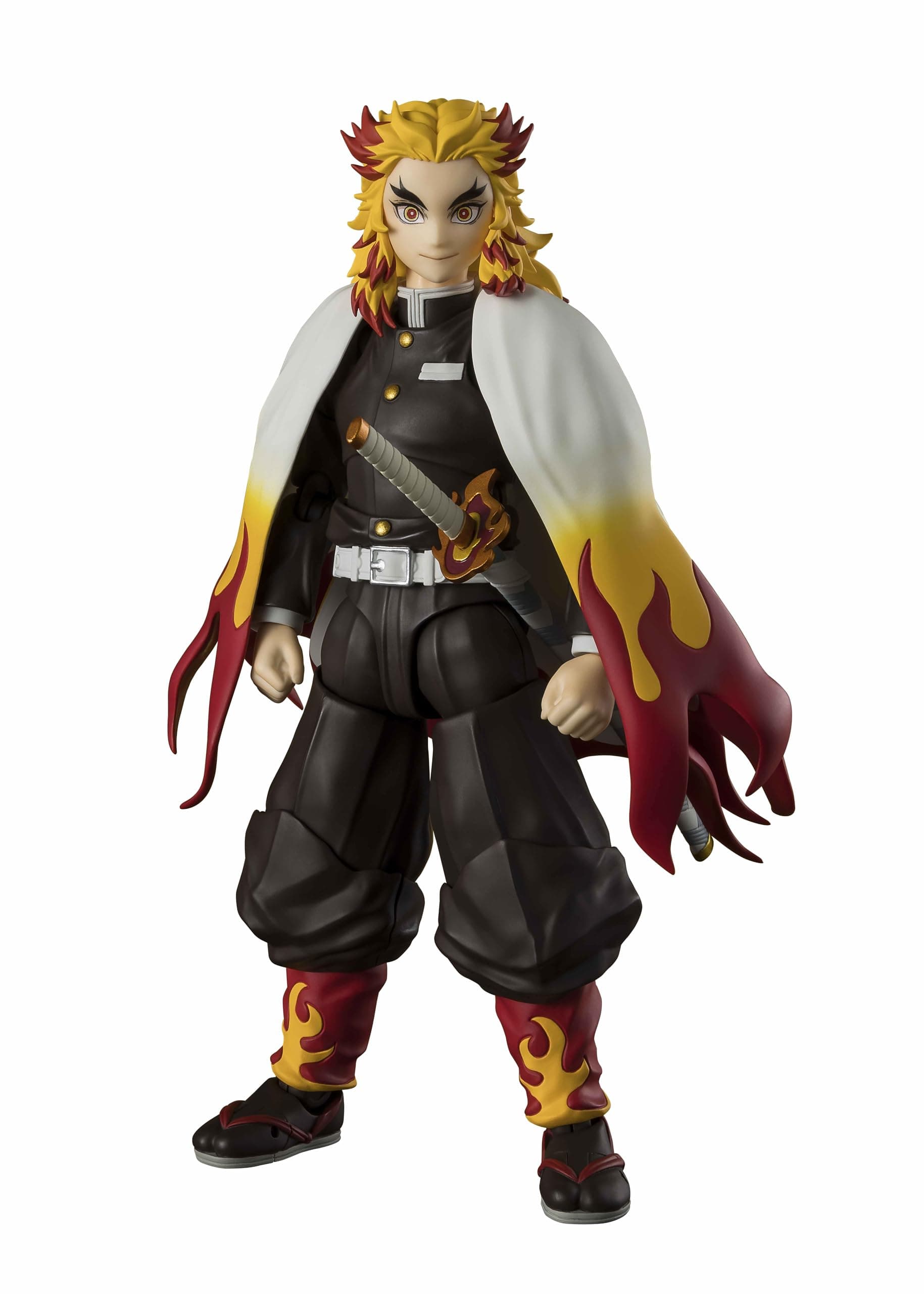 TAMASHII NATIONS S.H. Figuarts Demon Slayer Kyojuro Rengoku - Approx. 5.9 inches (150 mm), PVC & ABS Painted Articulated Figure