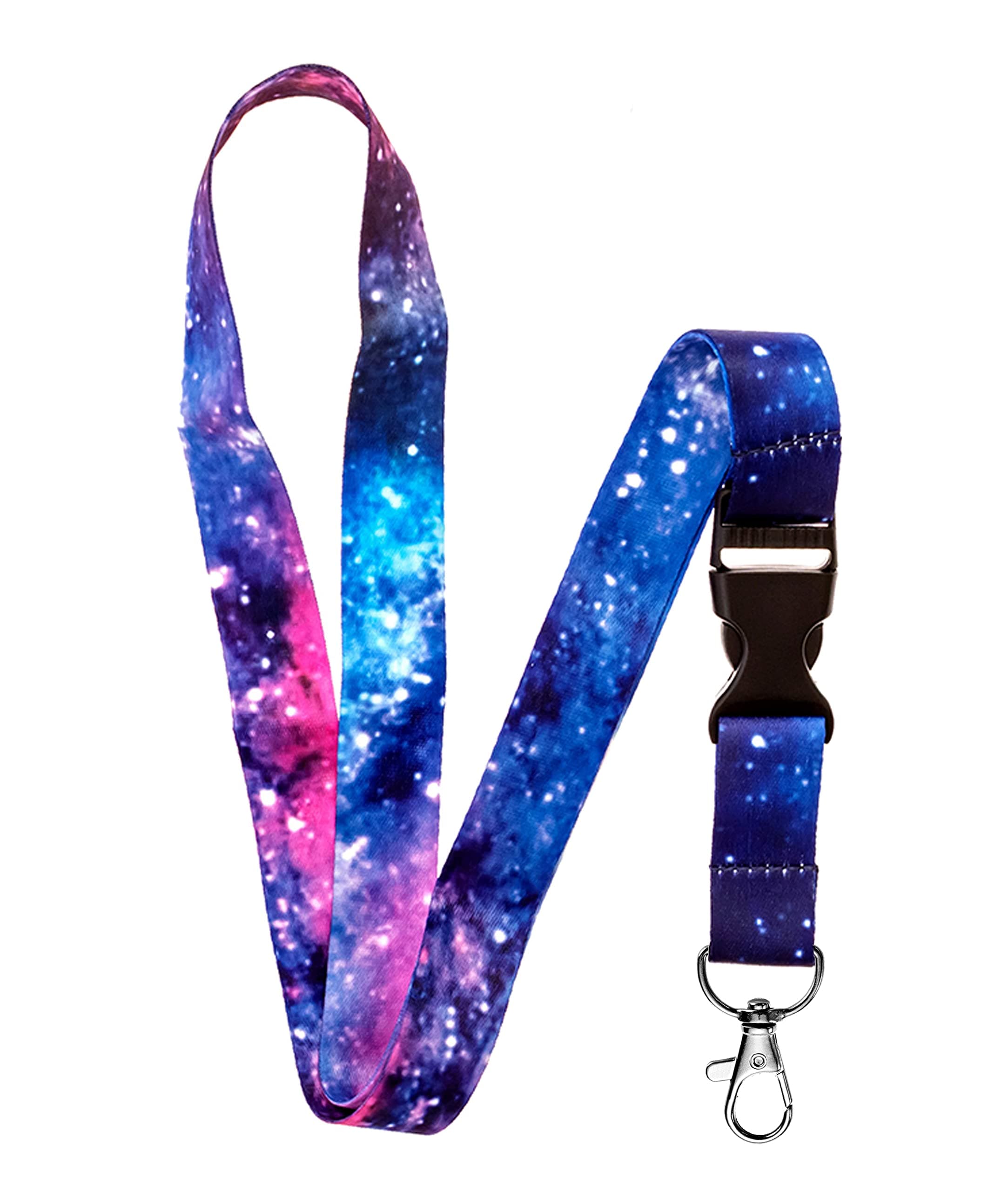 Lanyard for Keys Keychain Lanyard Premium Soft Silky Wide Strapped Beautifully Printed ID Teacher Lanyard with Spring Clip for Women/Men